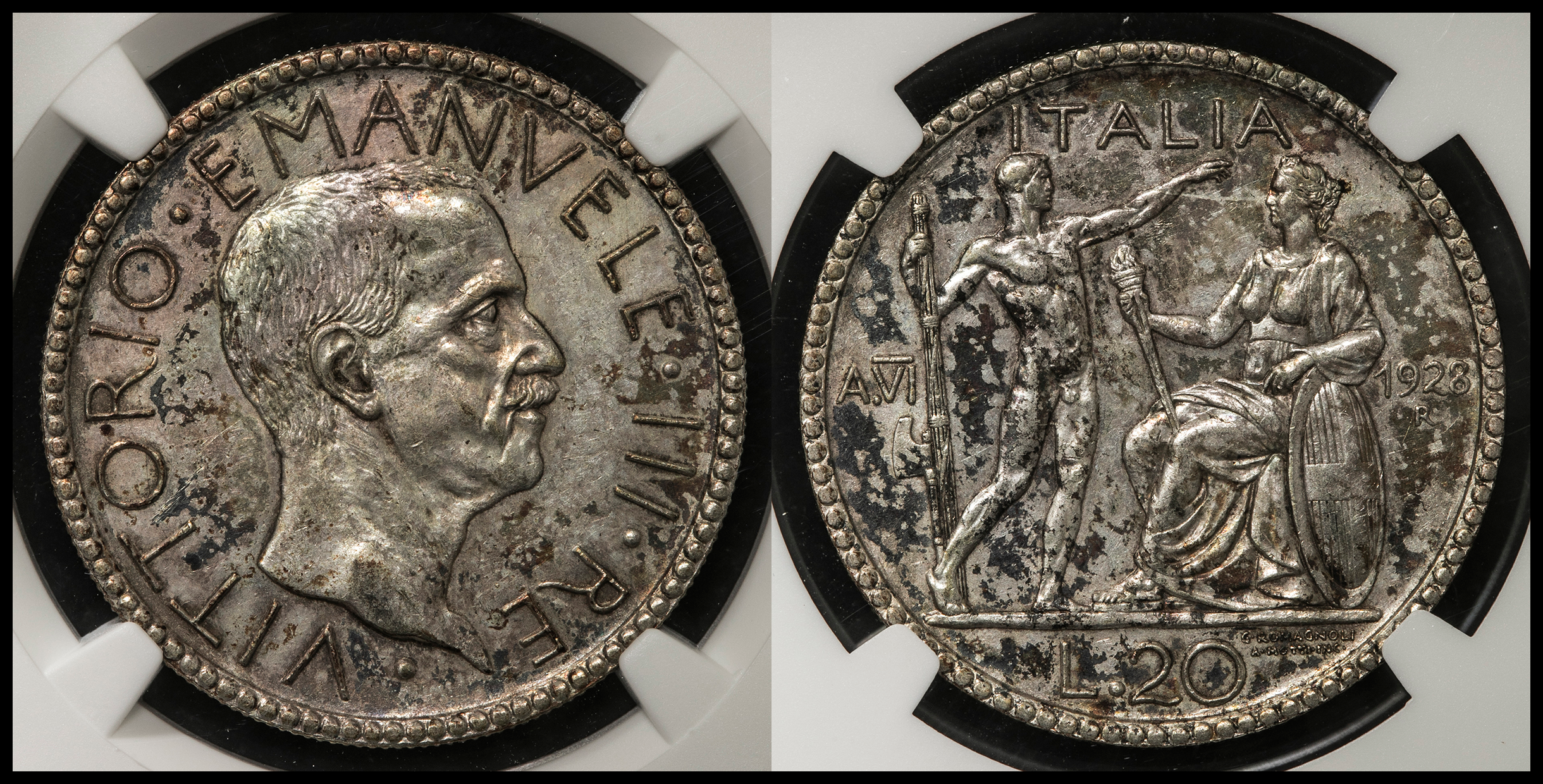 貨幣博物館 | ITALY Kingdom 統一王国 20Lire 1928R EF