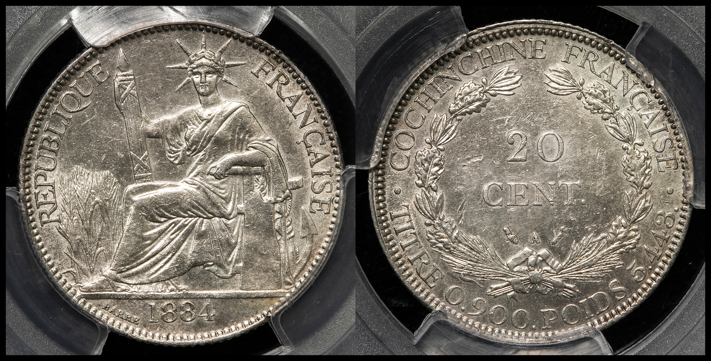 貨幣博物館 | FRENCH COCHIN-CHINA フランス領コーチシナ 20Cents