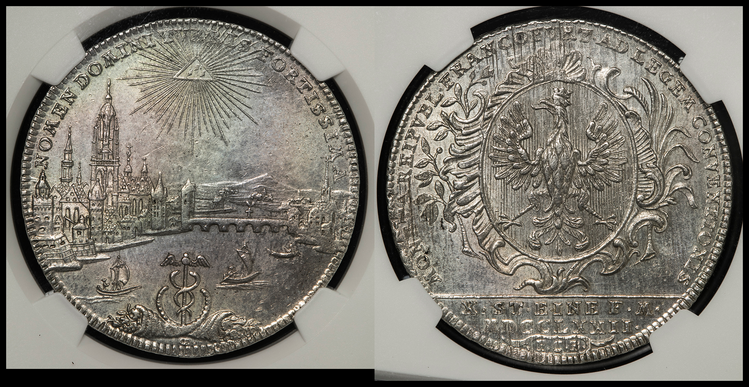 オークション,GERMANY Frankfurt フランクフルト Taler 1772PCB NGC-MS61