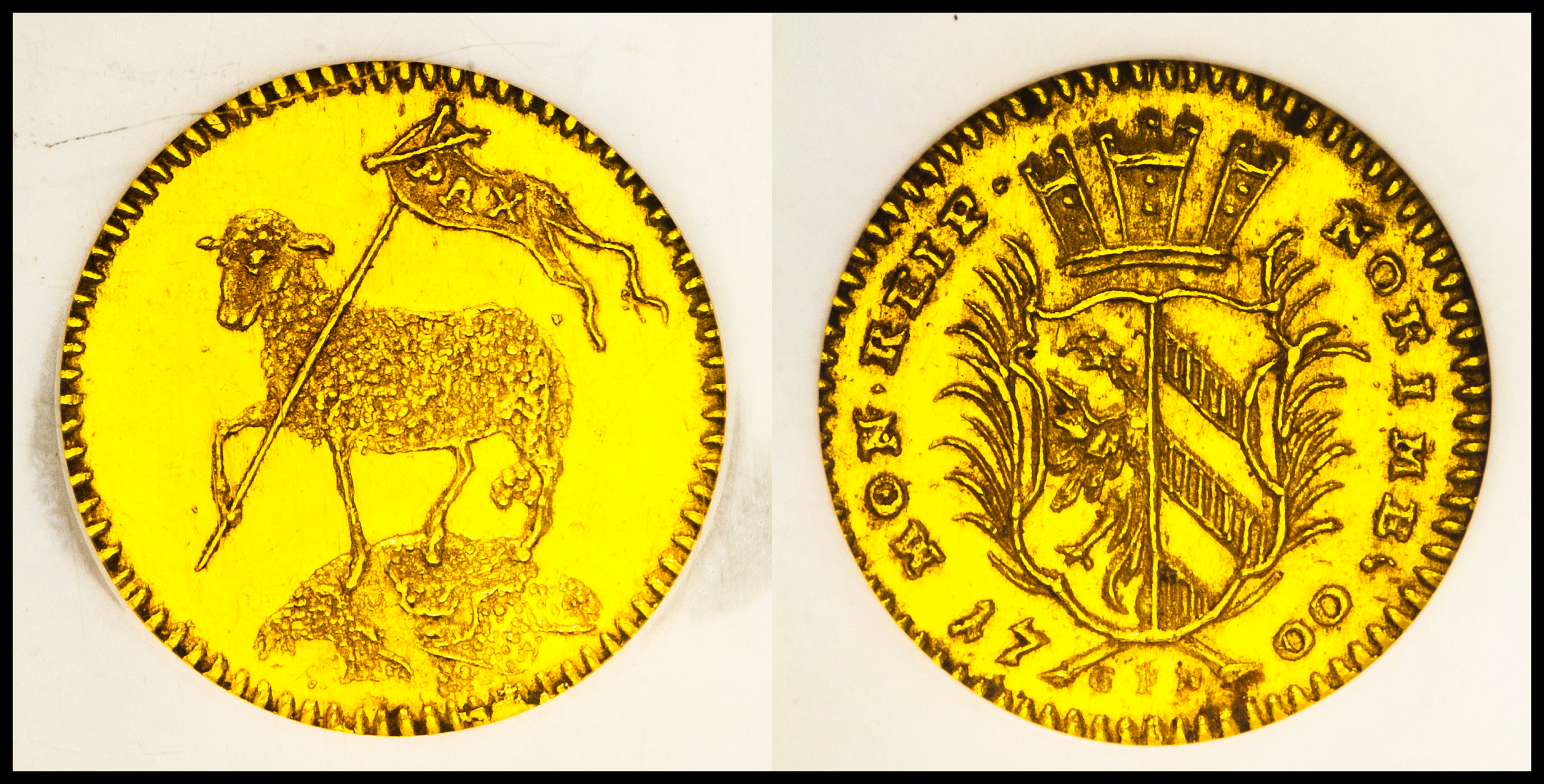 貨幣博物館 | GERMANY Nurnberg ニュルンベルク 1/4Ducat ND（1700