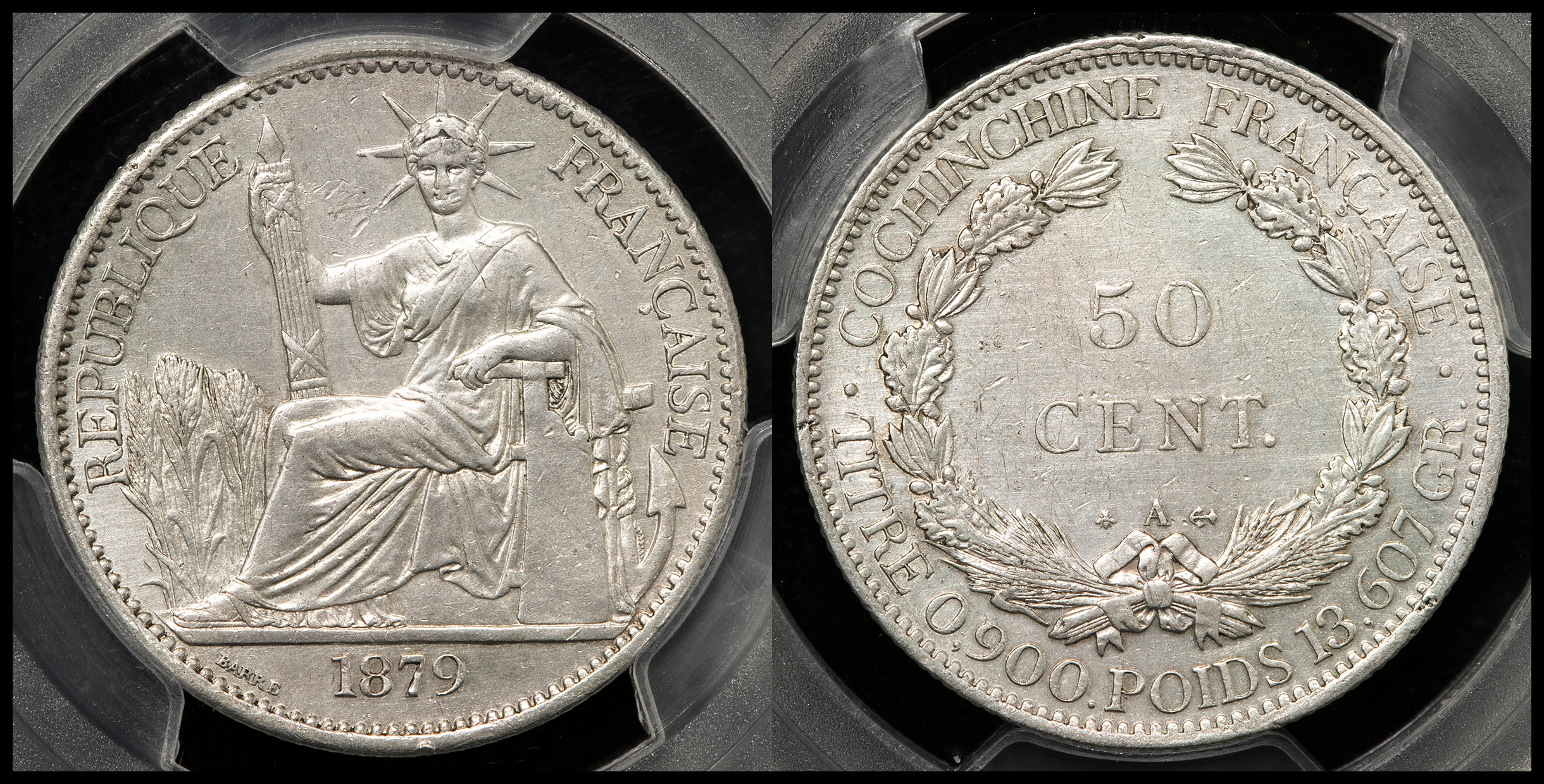 貨幣博物館 | FRENCH COCHIN-CHINA フランス領コーチシナ 50Cents 