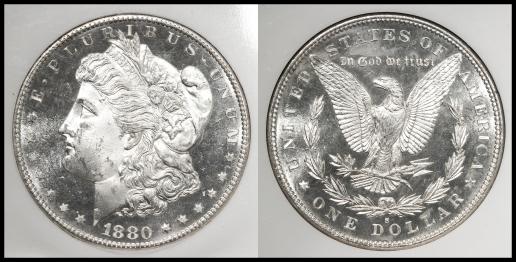 USA アメリカ合衆国 Dollar 1880S NGC-MS64DPL
