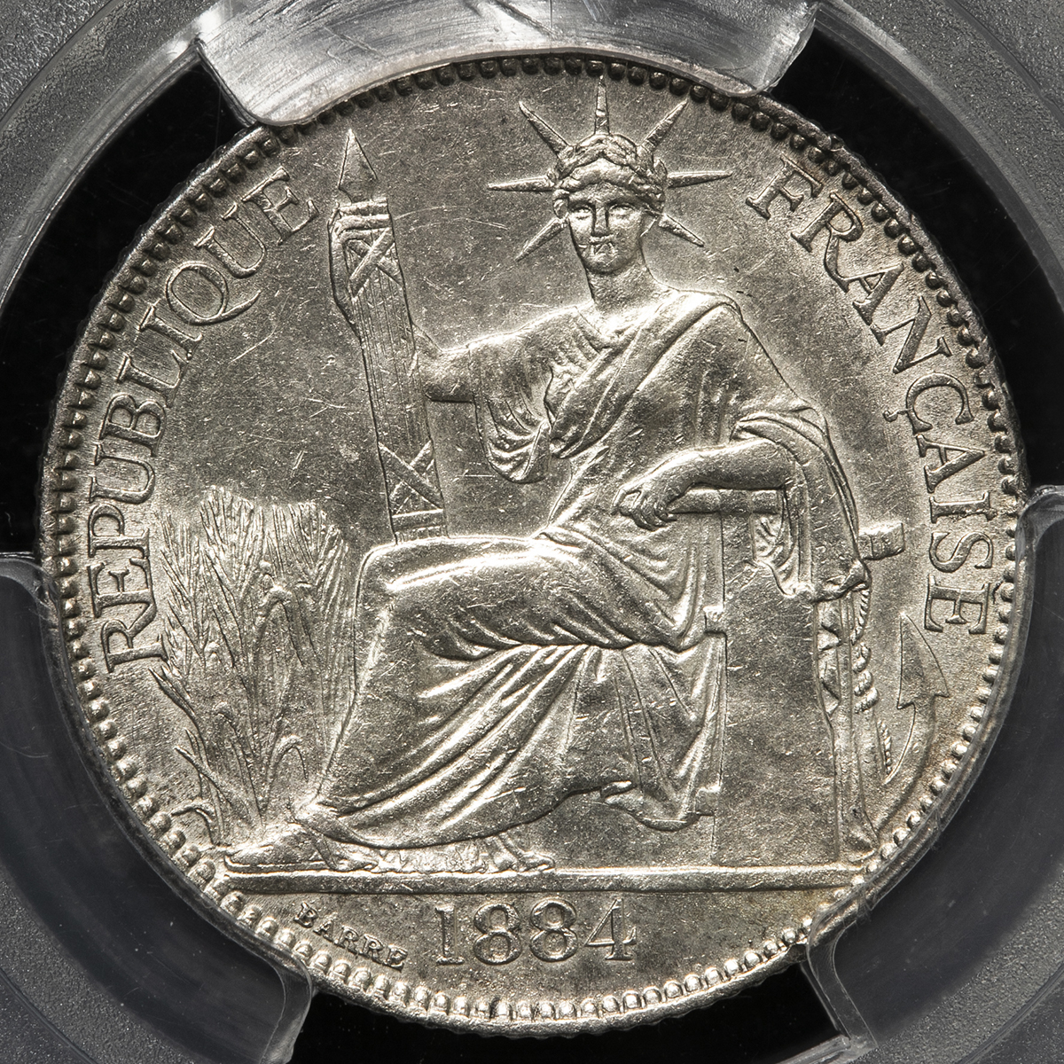 古代 フランス植民地 コーチシナ 1884 貨幣博物館 | FRENCH COCHIN-CHINA フランス領コーチシナ 20Cents