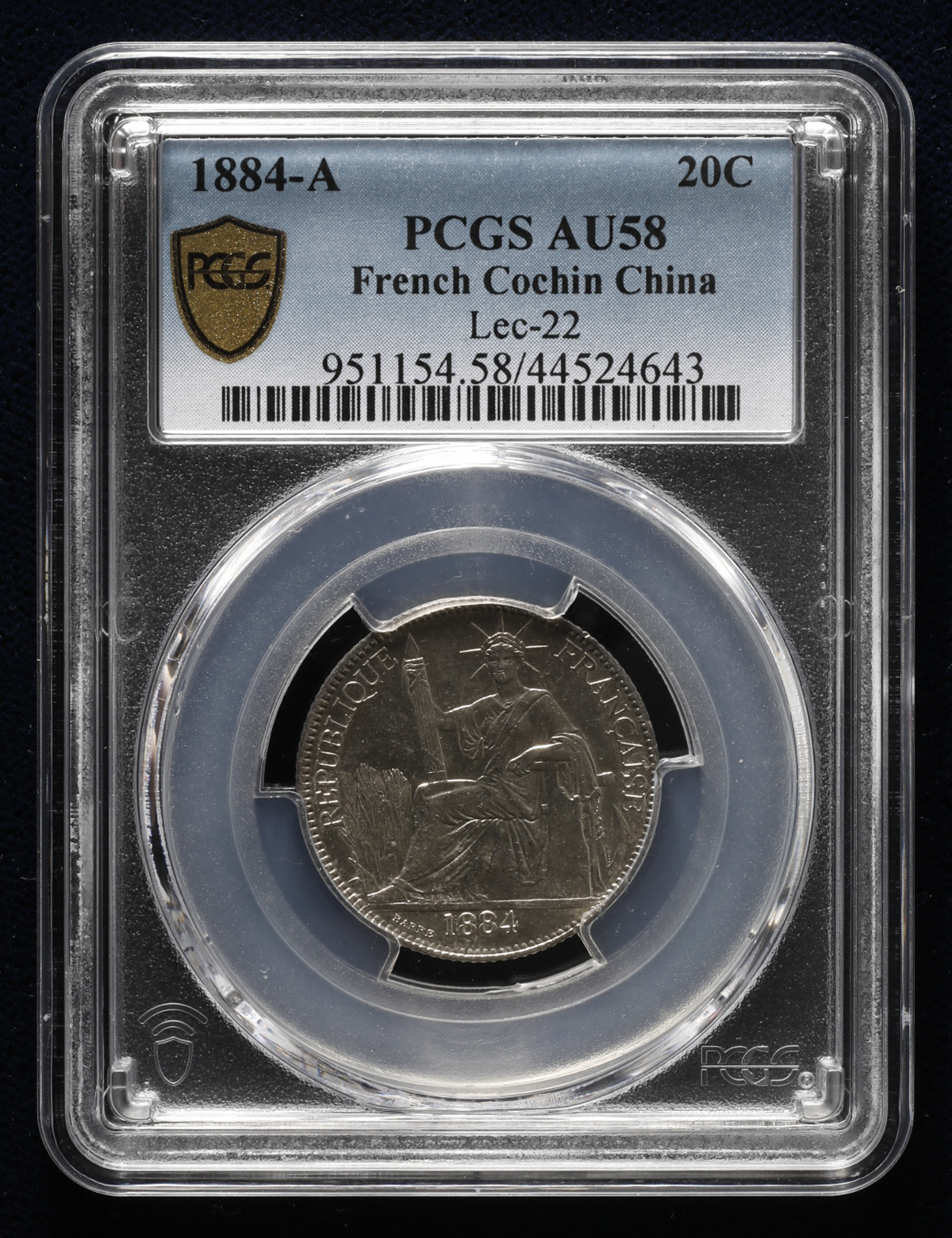 貨幣博物館 | FRENCH COCHIN-CHINA フランス領コーチシナ 20Cents 