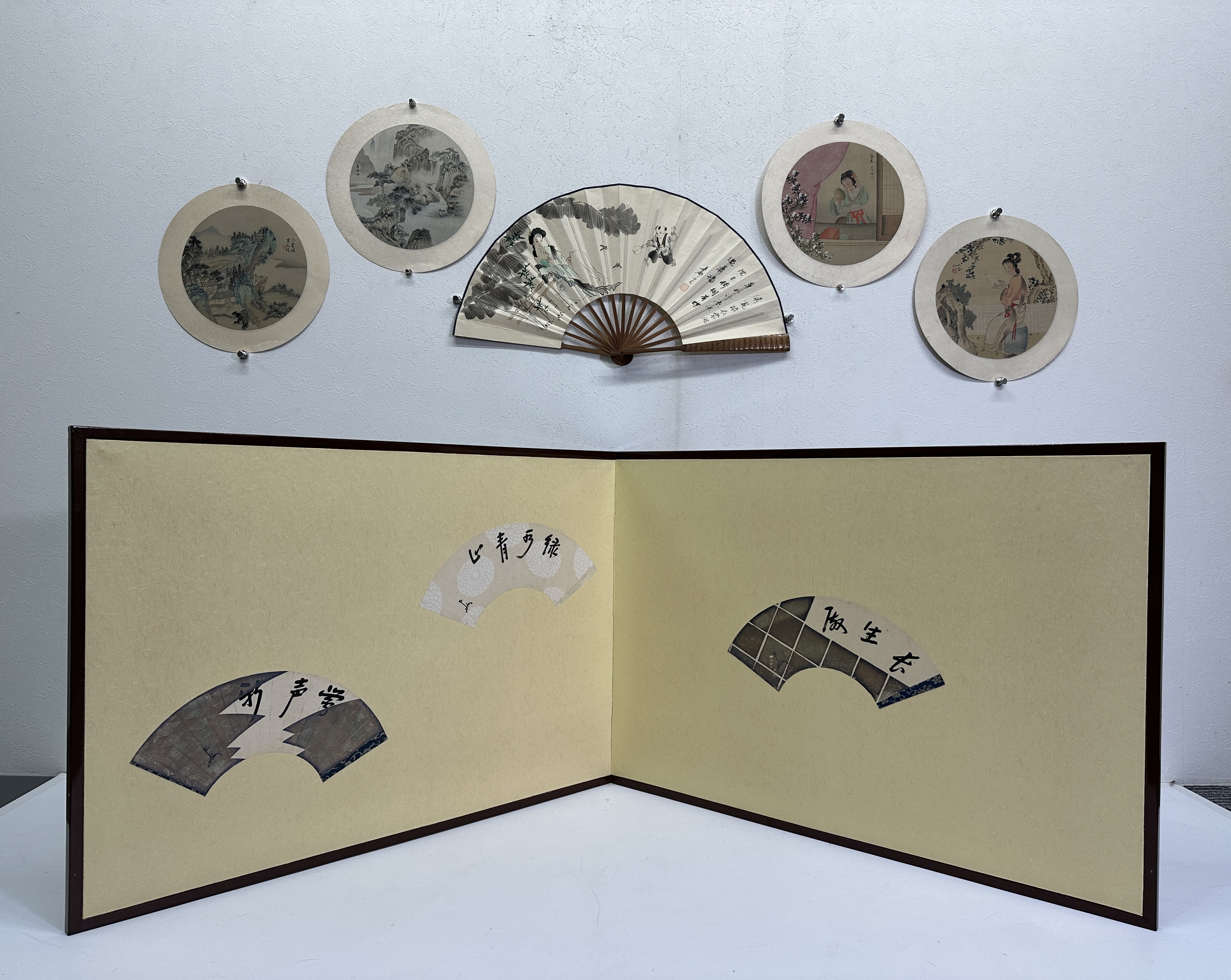 貨幣博物館 | 人物、成扇、屏風、山水六幅