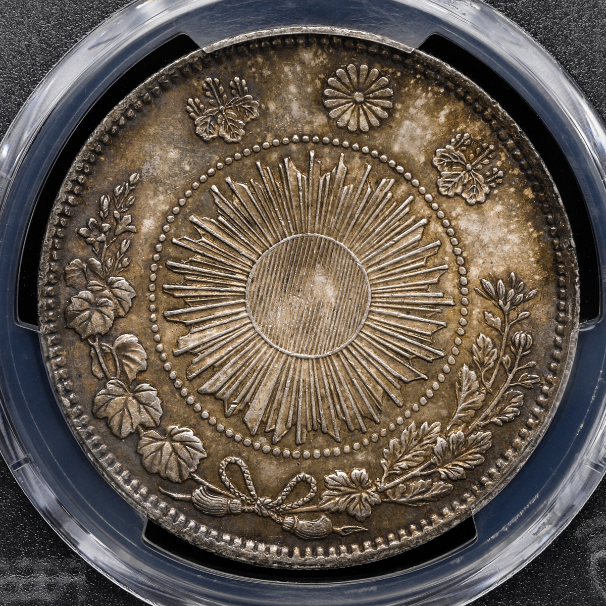 auction,日本 PCGS MS62 正貝円 type2 旧一圓銀貨 Old type 1Yen 明治3年（1870）