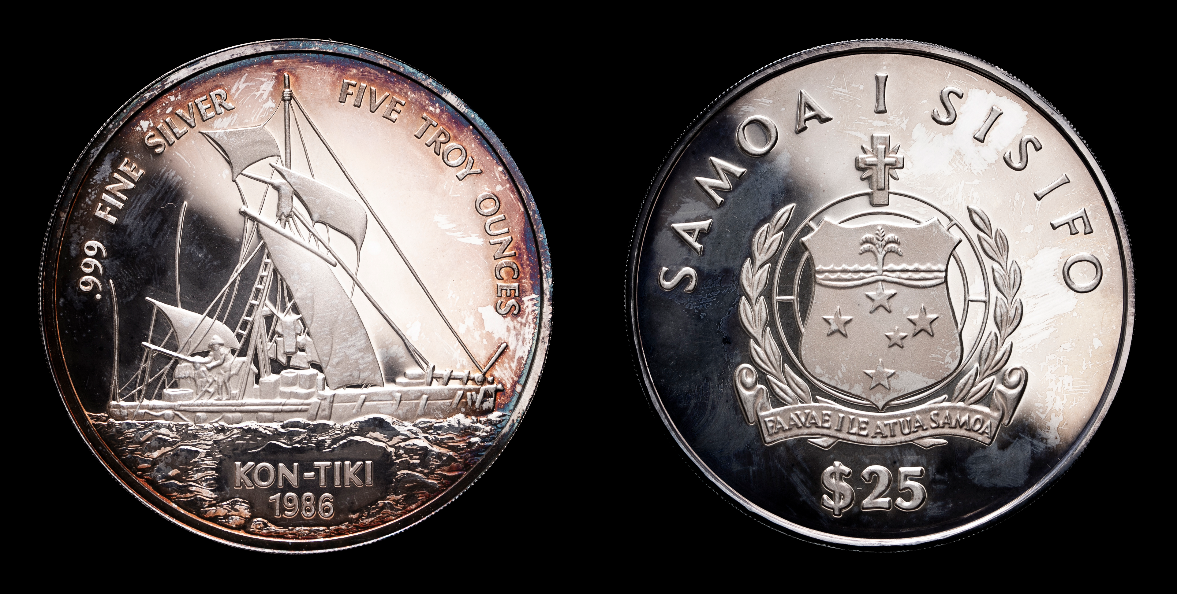 貨幣博物館 | SAMOA サモア 25Tala 1986 返品不可 Sold as is No returns