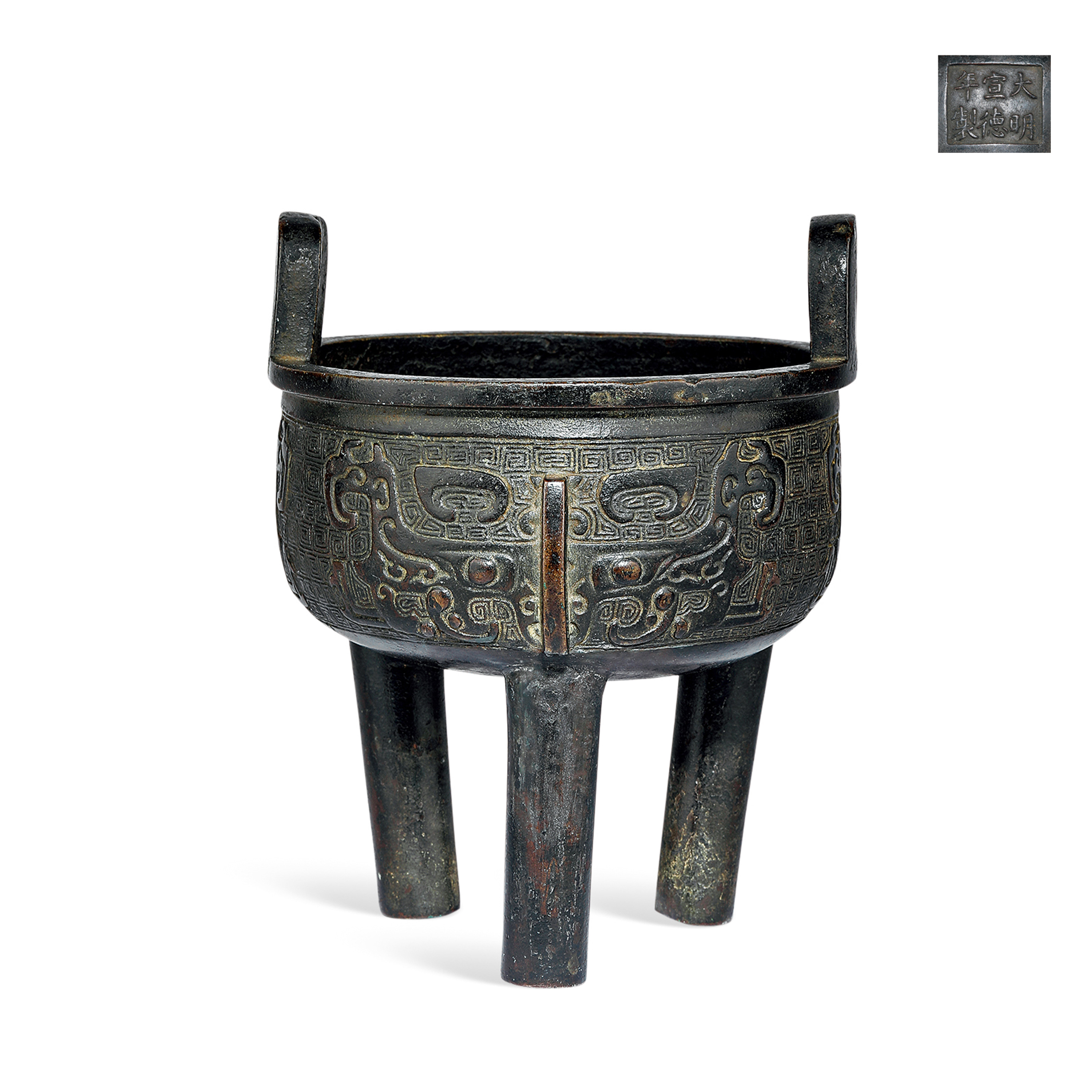 中国古玩 古銅香炉 480g 東h6-0421①トヒトコ