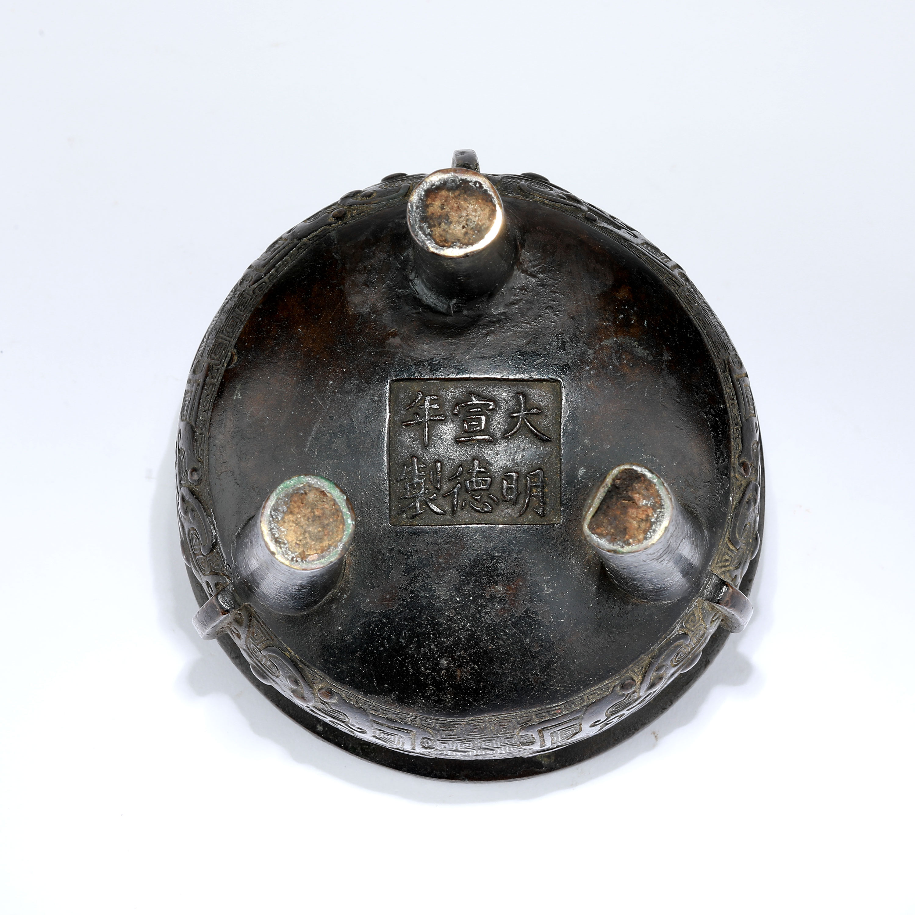 古銅　カモ　香炉　121g トトチ　東さ7-0330☆2F 古銅 カモ 香炉 121g トトチ 東さ7-0330☆2F