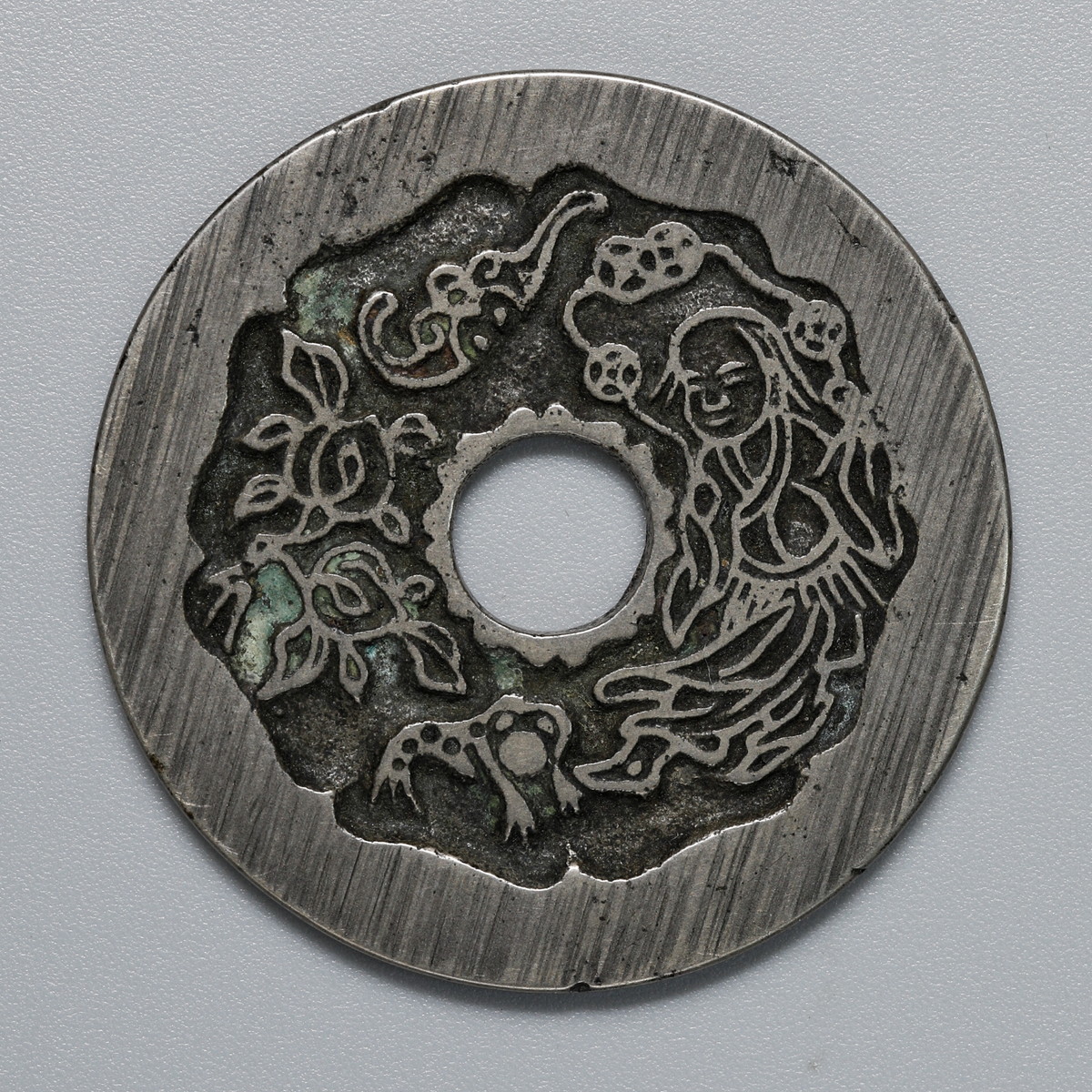 auction,中国 絵銭:一本萬利順風大吉（41.7ｍｍ/16.6ｇ） 白銅タイプ？ 返品不可 Sold as is No returns