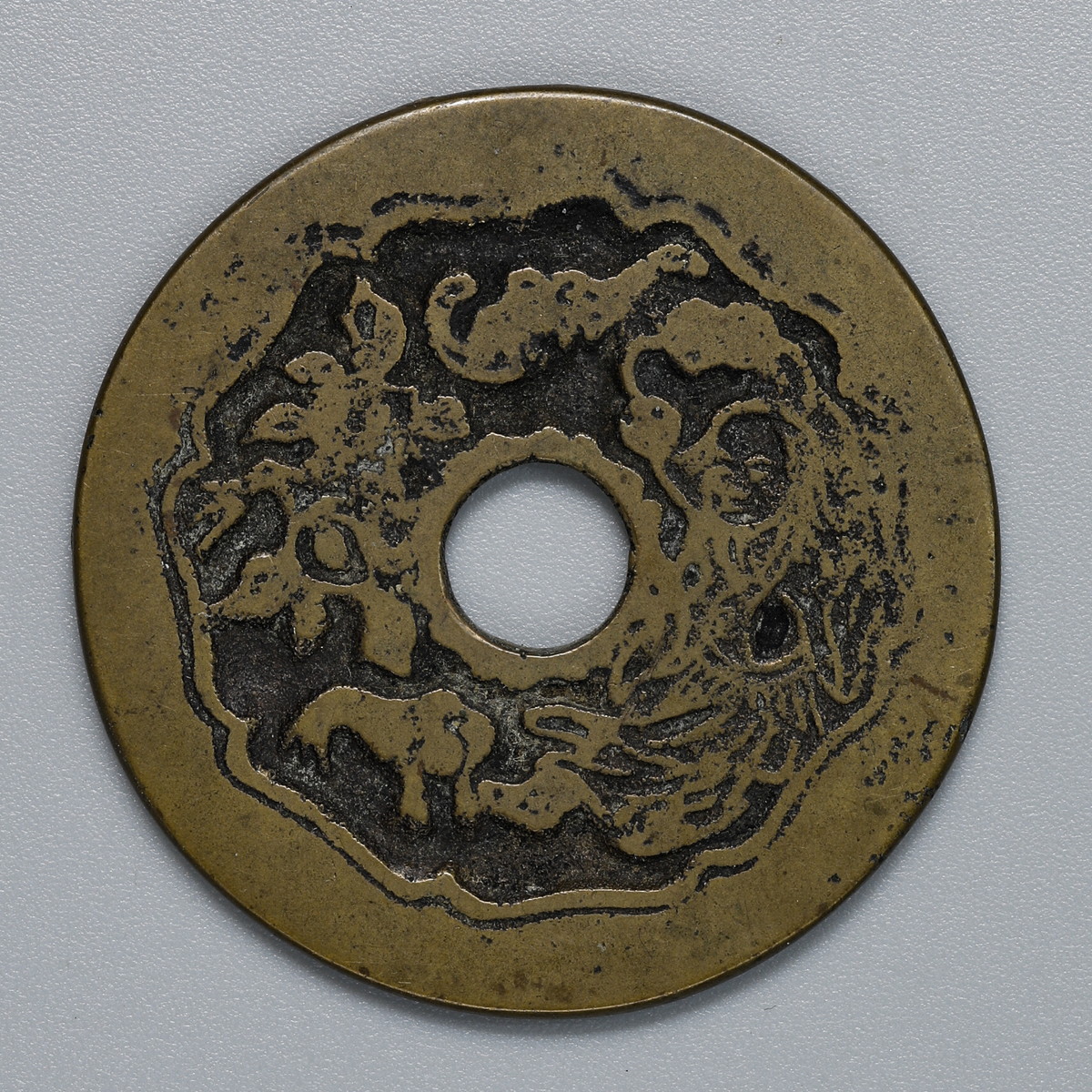 auction,中国 中国 絵銭:一本萬利招财进宝（約42.3ｍｍ/18.6ｇ）