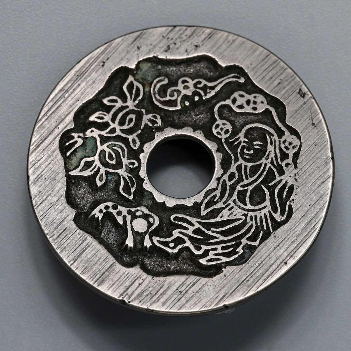 auction,中国 絵銭:一本萬利順風大吉（41.7ｍｍ/16.6ｇ） 白銅タイプ？ 返品不可 Sold as is No returns