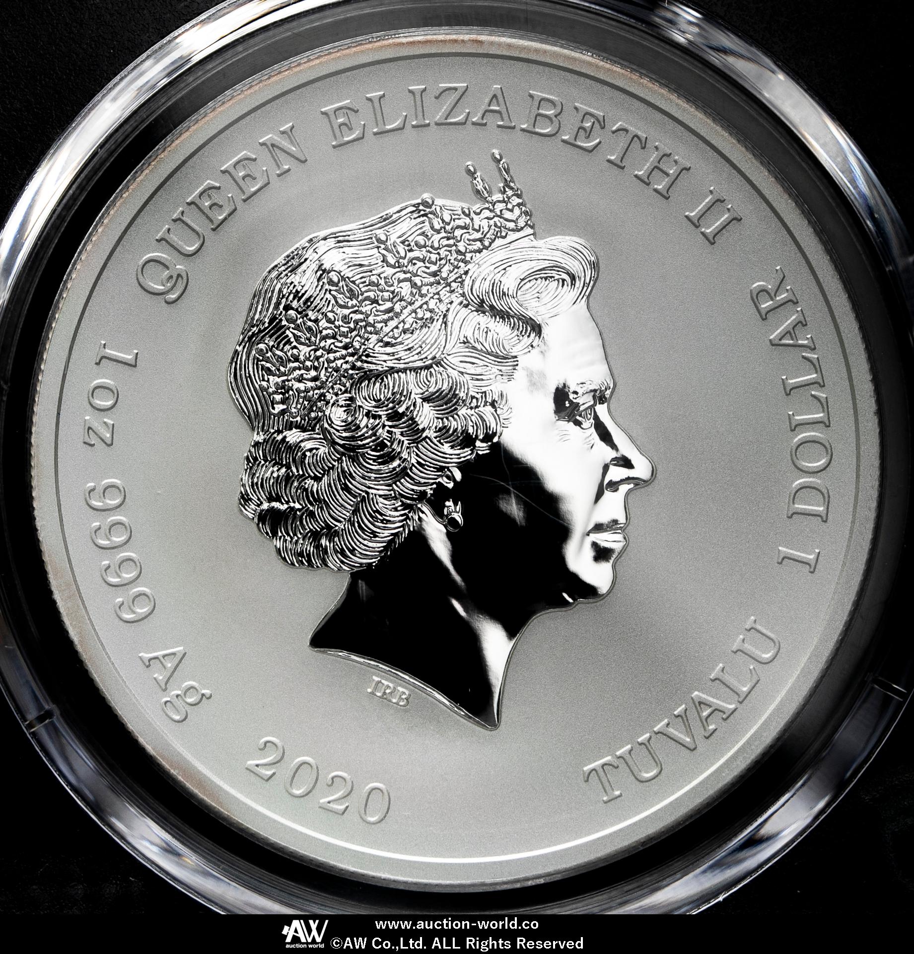 PCGS MS70】2020 ツバル 硫黄島75周年追悼記念 1ドル銀貨 - 旧貨幣