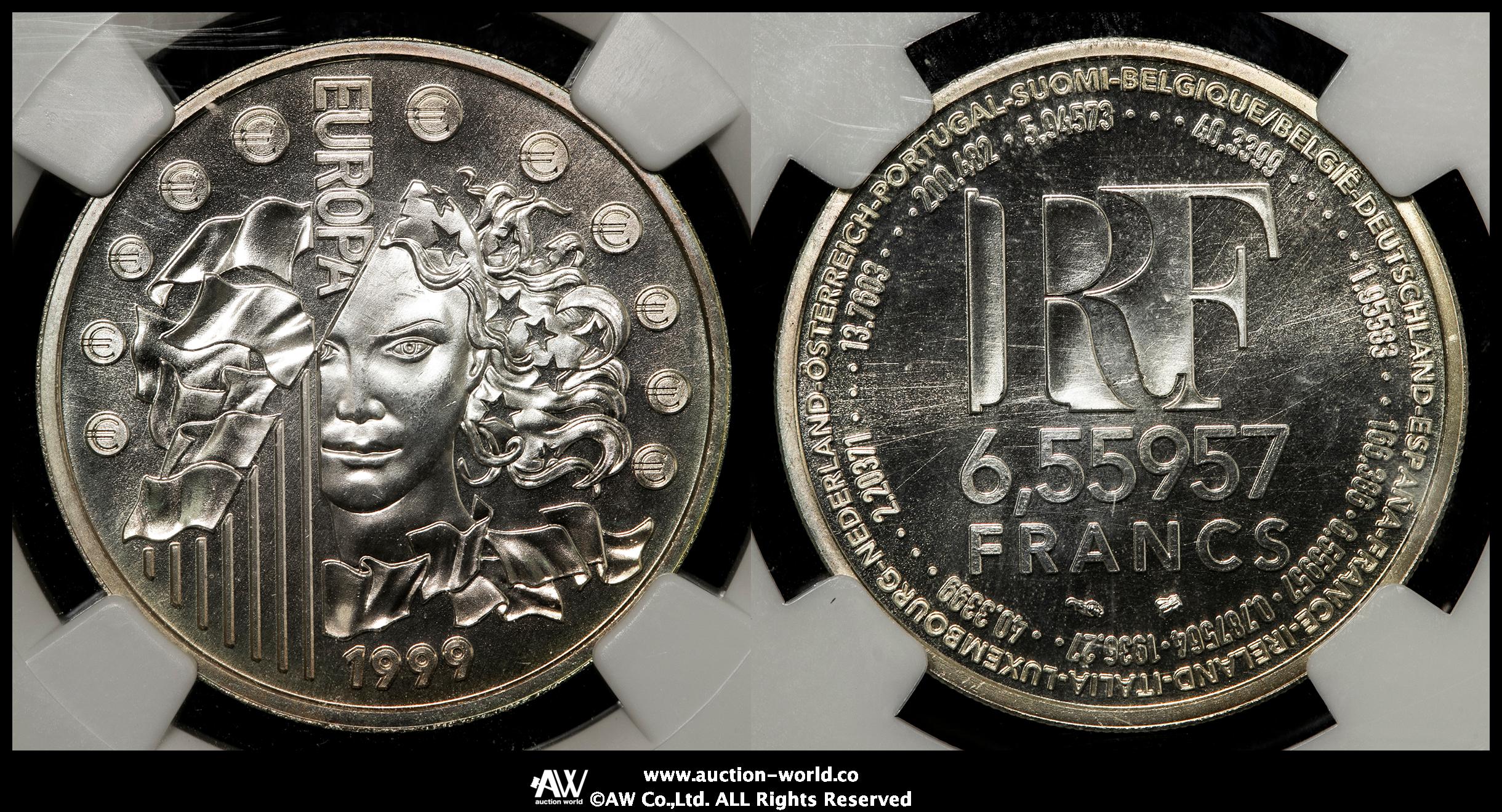 貨幣博物館 | FRANCE 5th Rep 第五共和政（1958~） 6.55957Francs 1999 FDC