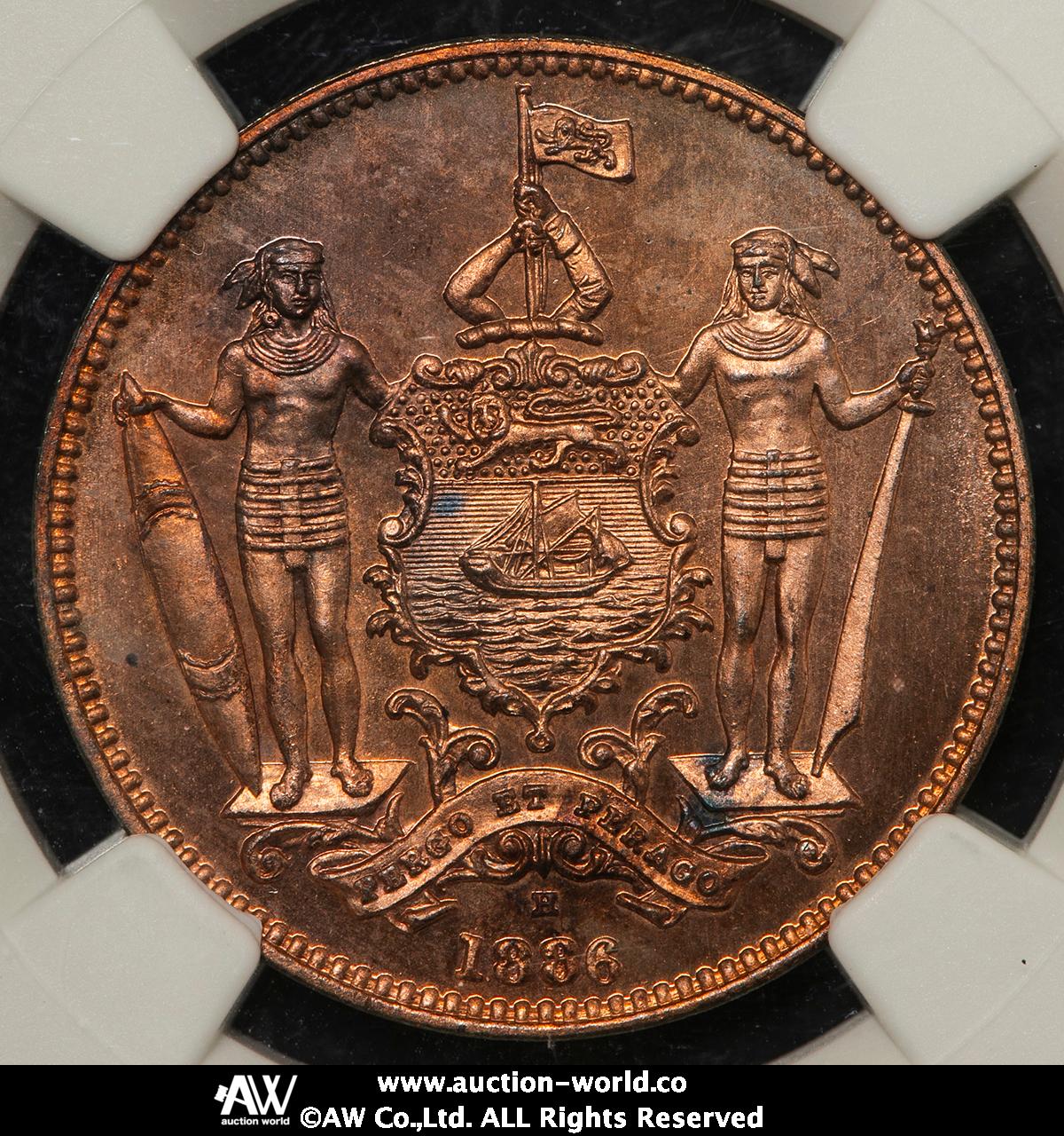 貨幣博物館 | BRITISH NORTH BORNEO イギリス領北ボルネオ Cent 1886H