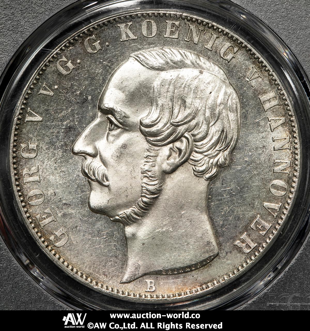 貨幣博物館 | GERMANY Hannover ハノーファー 2Taler 1855B UNC