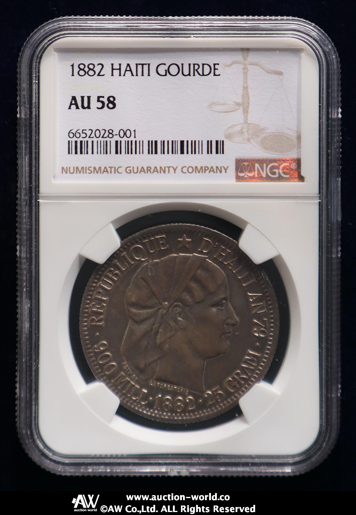 ハイチ　1882 貨幣博物館 | HAITI ハイチ Gourde 1882 トーン EF+