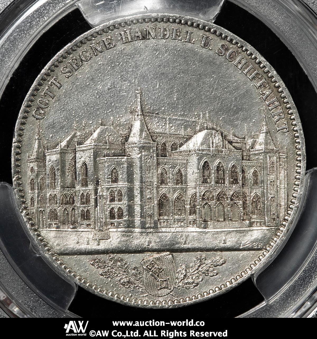 貨幣博物館 | GERMANY Bremen ブレーメン Taler 1864B マウント跡ある