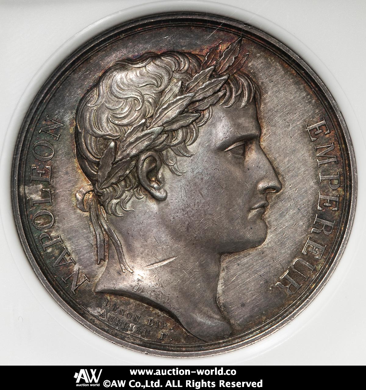 auction,FRANCE Napoleon I ナポレオン1世（1802~15） AR Medal 1804 NGC-MS61