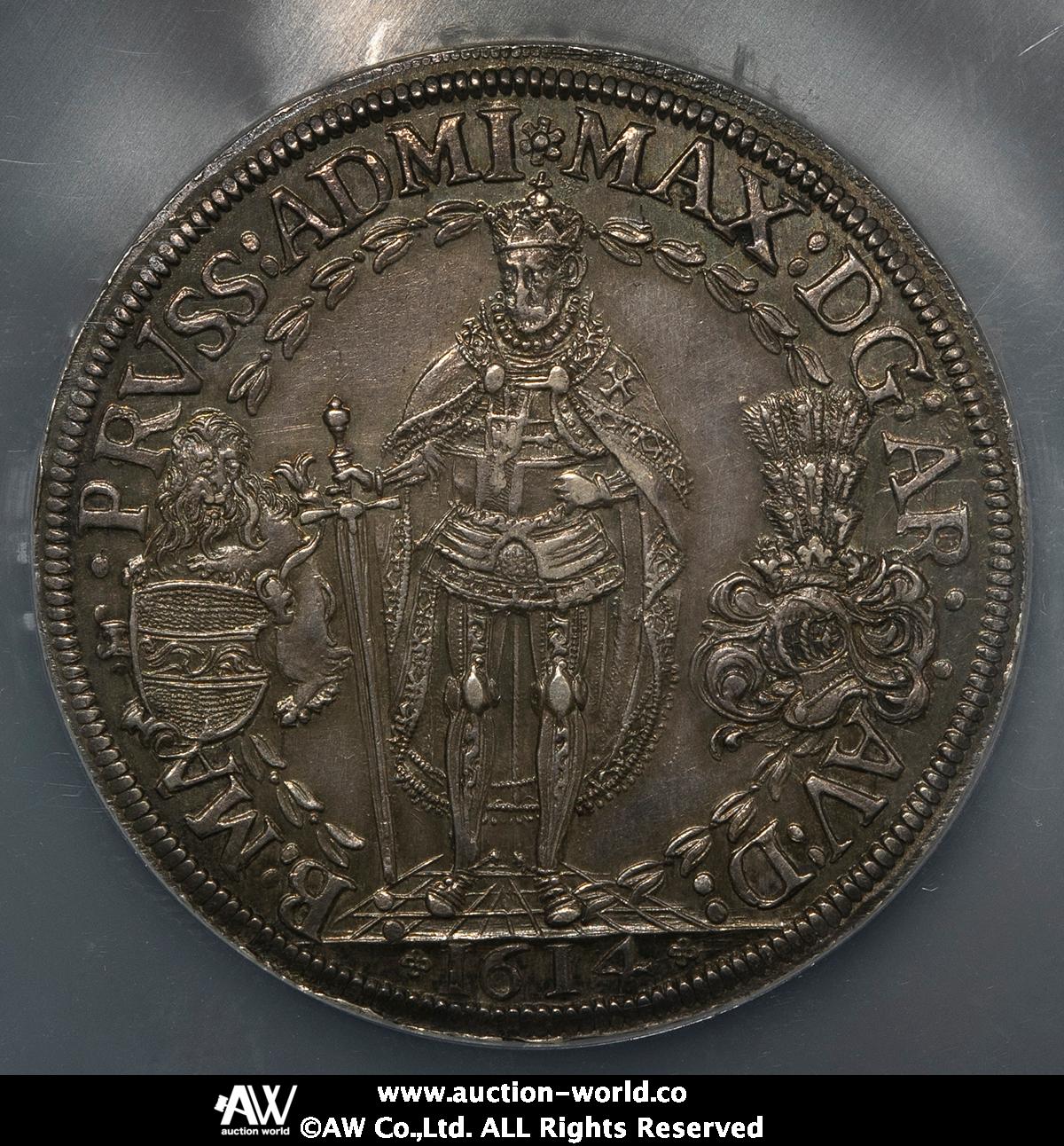 貨幣博物館 | GERMANY Teutonic Order ドイツ騎士団 2Taler 1614 EF+