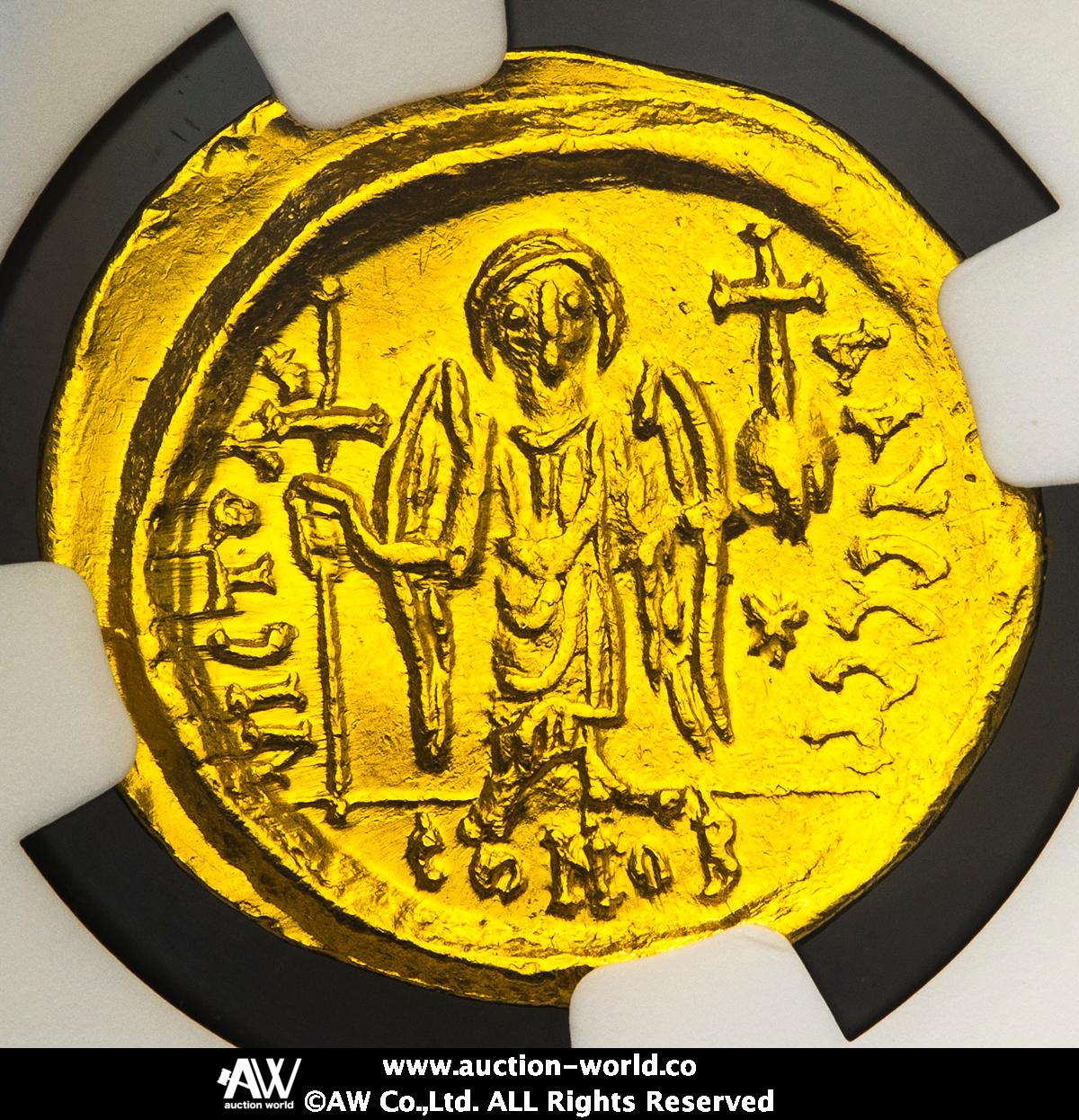 貨幣博物館 | Byzantine Empire ビザンチン帝国 AV Solidus Justinian I ユスティニアヌス1世  AD527~565 AU