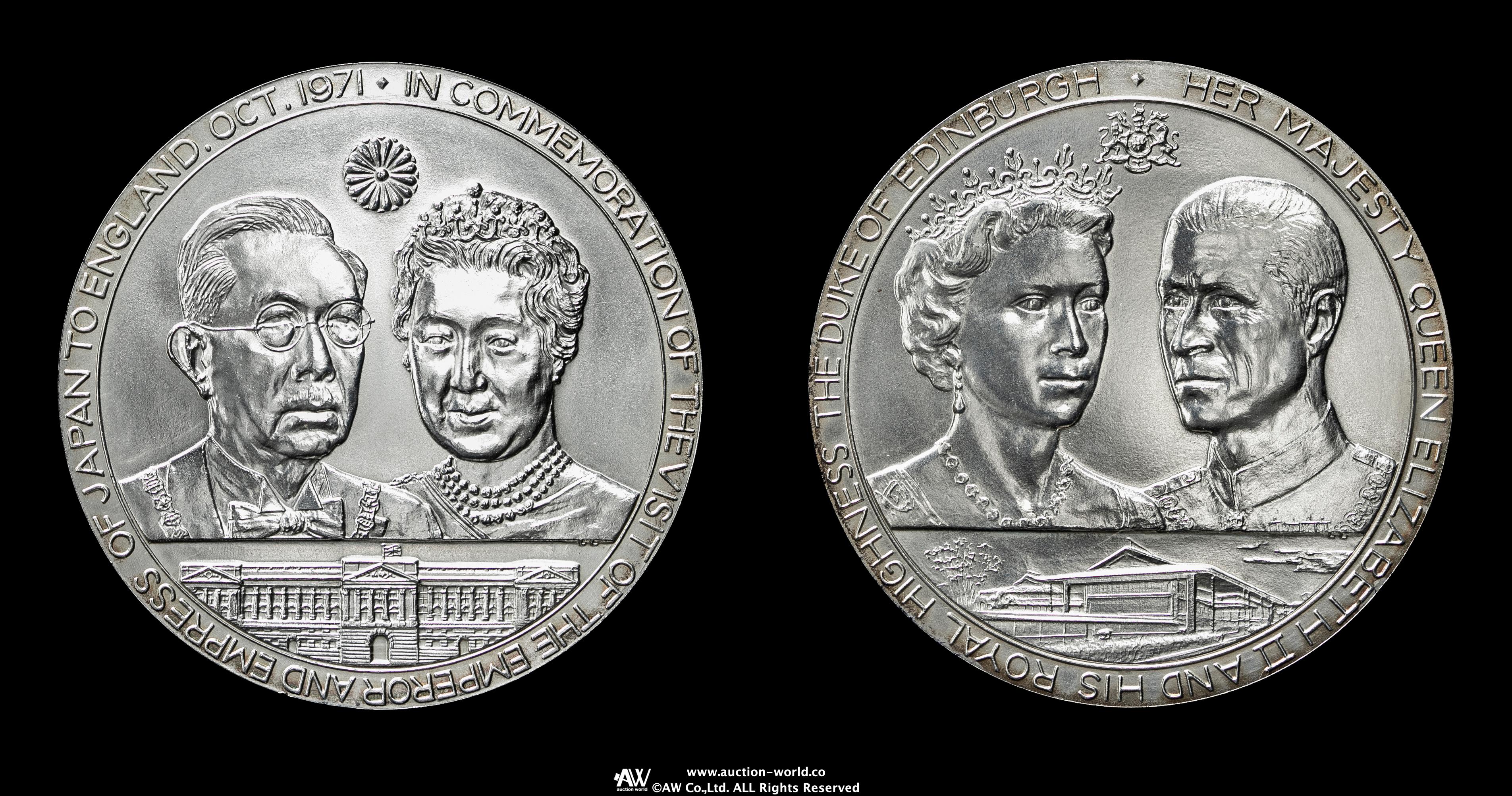 貨幣博物館 | 日英親善記念銀メダル（60g） 1971 返品不可 Sold