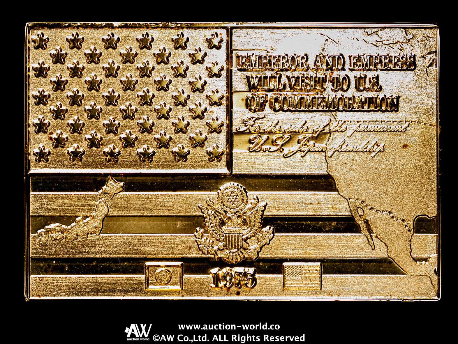 貨幣博物館 | 天皇・皇后両陛下御訪米記念メダル 1975 返品不可 Sold