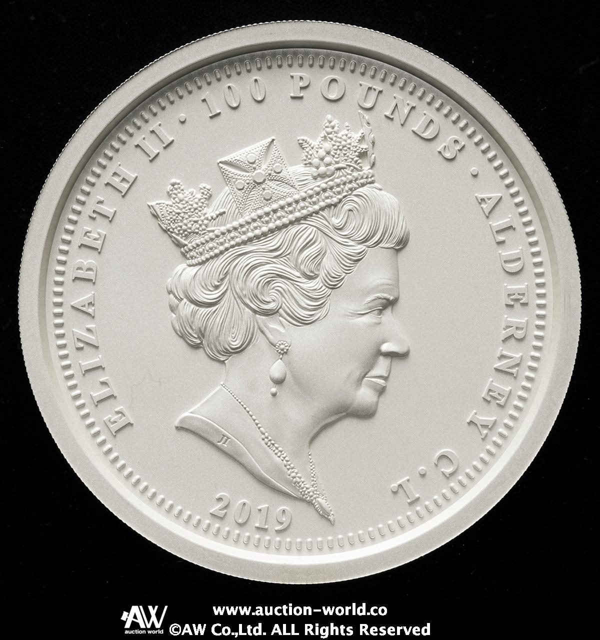 貨幣博物館 | ALDERNEY オルダニー島 100Pounds in Silver 2019 Matte