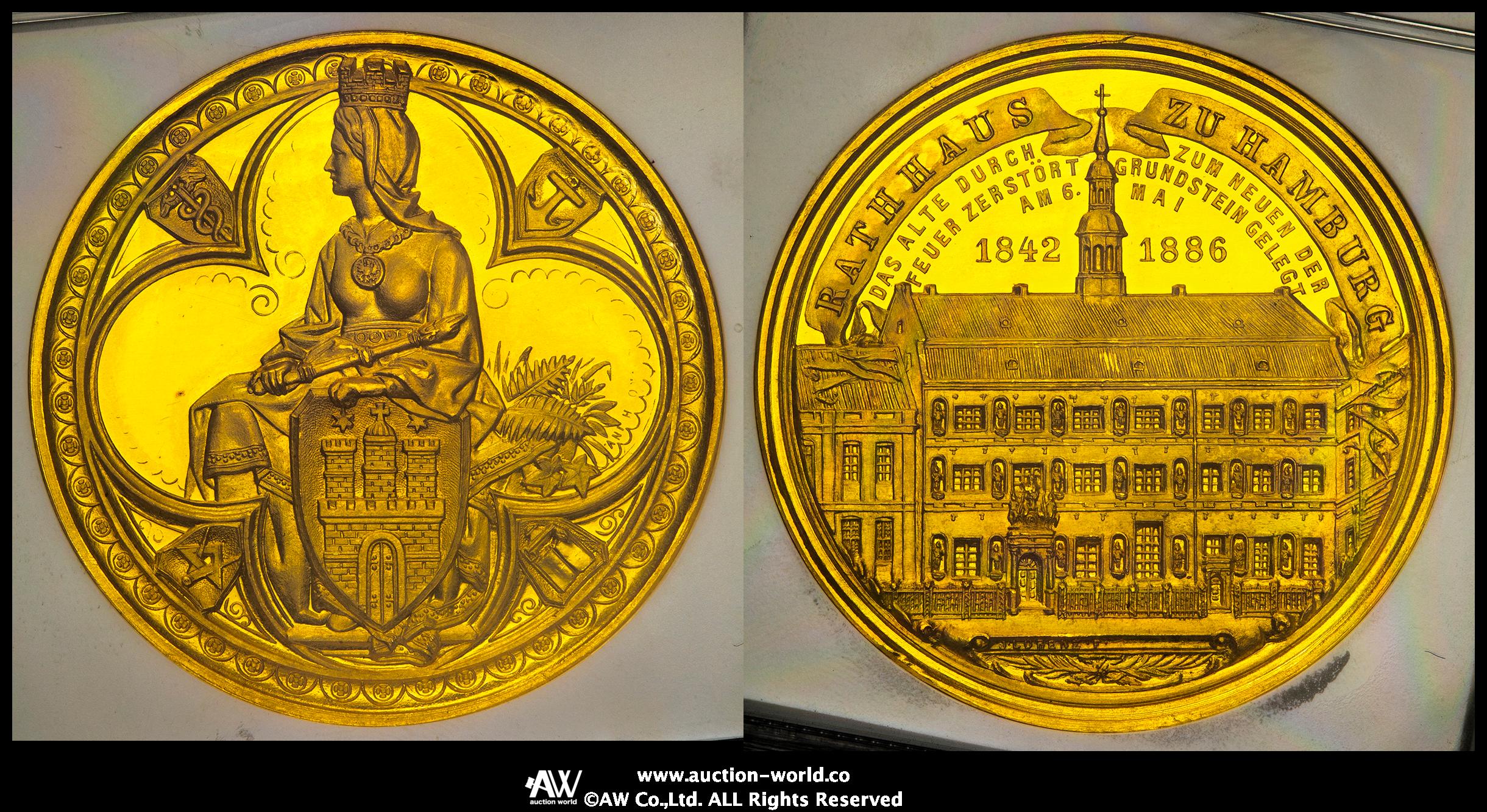 ドイツ貨幣　計70枚 ドイツ ニュルンベルク ダカット金貨 ノアの方舟 1736年製 MS-61
