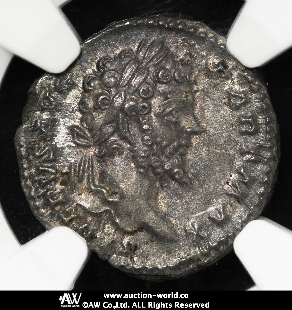 ローマ帝国 セプティミウス・セヴェルス ARデナリウス5/5 3/5 古代053 貨幣博物館 | Roman Empire ローマ帝国 AR Denarius Septimius