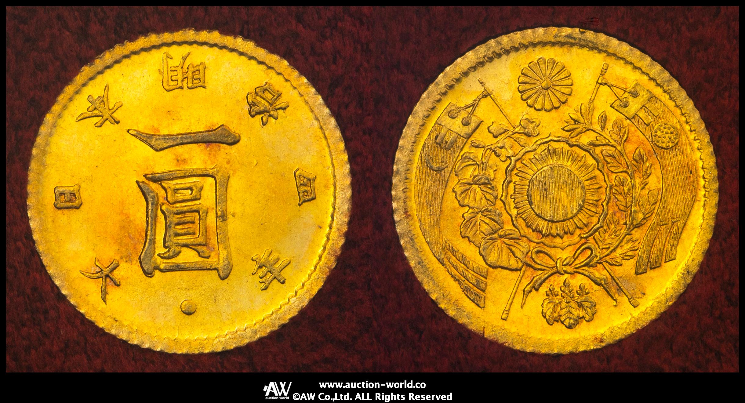 オークション,日本 旧一圓金貨 Old type 1Yen（Gold） 明治4年（1871） UNC