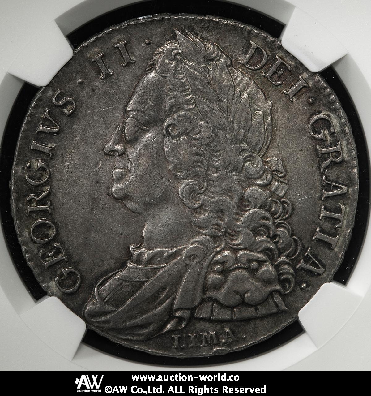 貨幣博物館 | GREAT BRITAIN George II ジョージ2世（1727~60） Crown 