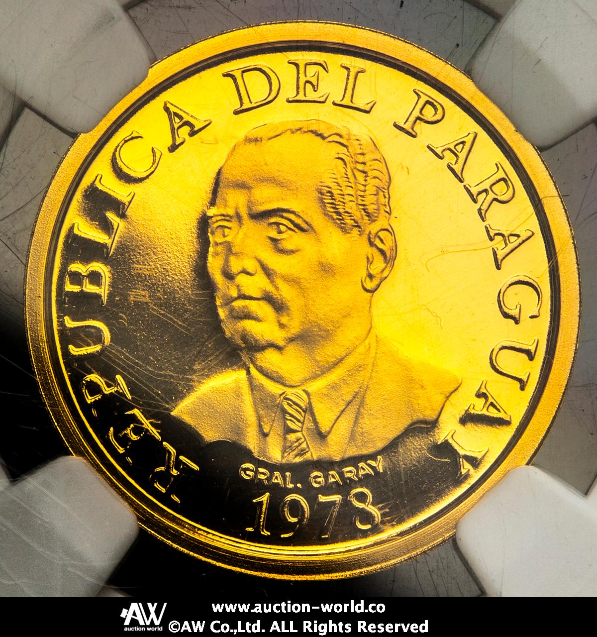 貨幣博物館 | PARAGUAY パラグアイ 10Guaranies in Gold 1978 Proof