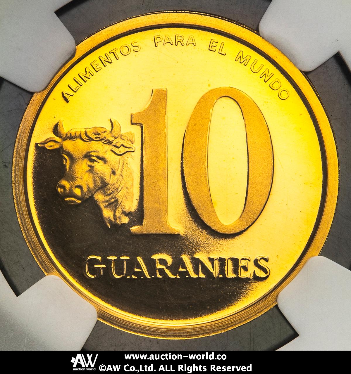 貨幣博物館 | PARAGUAY パラグアイ 10Guaranies in Gold 1978 Proof