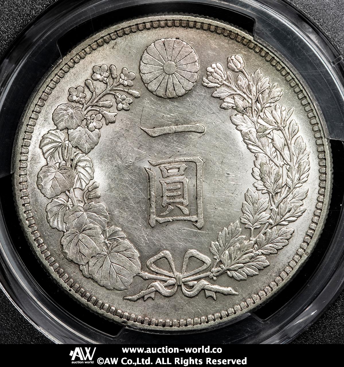 auction,日本新一圓銀貨（小型） New type 1Yen （Small Size） 明治37