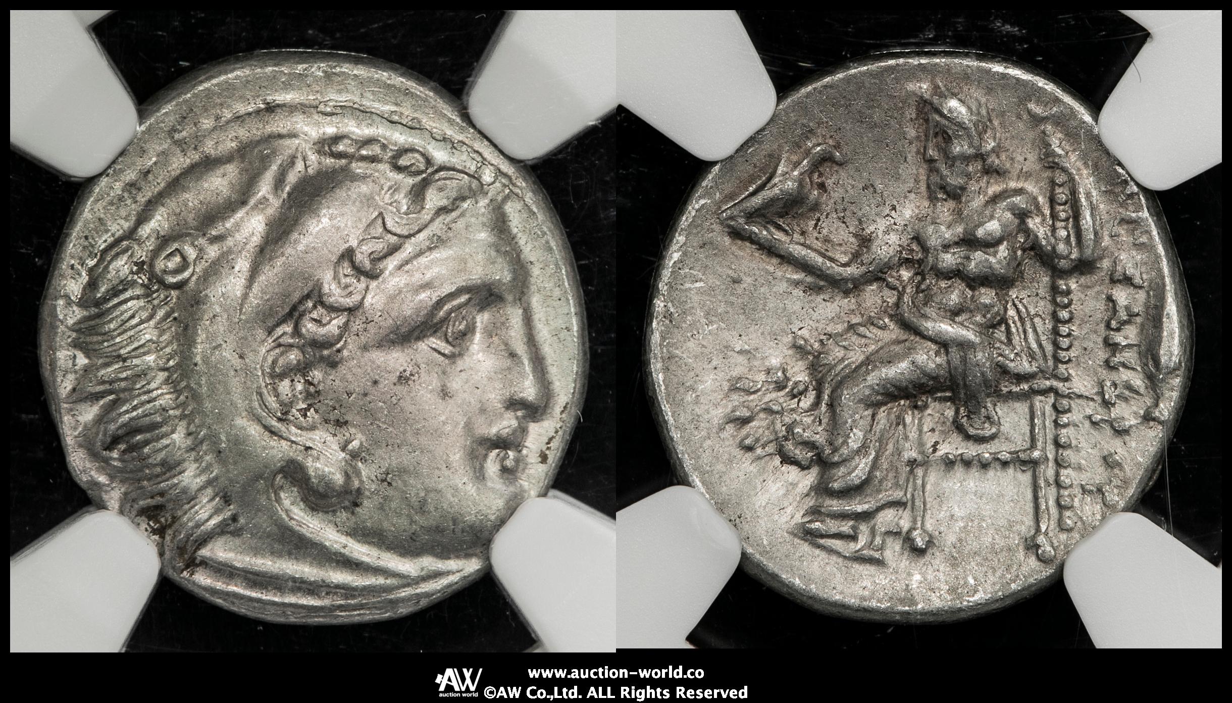 貨幣博物館 | Kingdom of Macedon マケドニア王国 AR Drachm Alexander