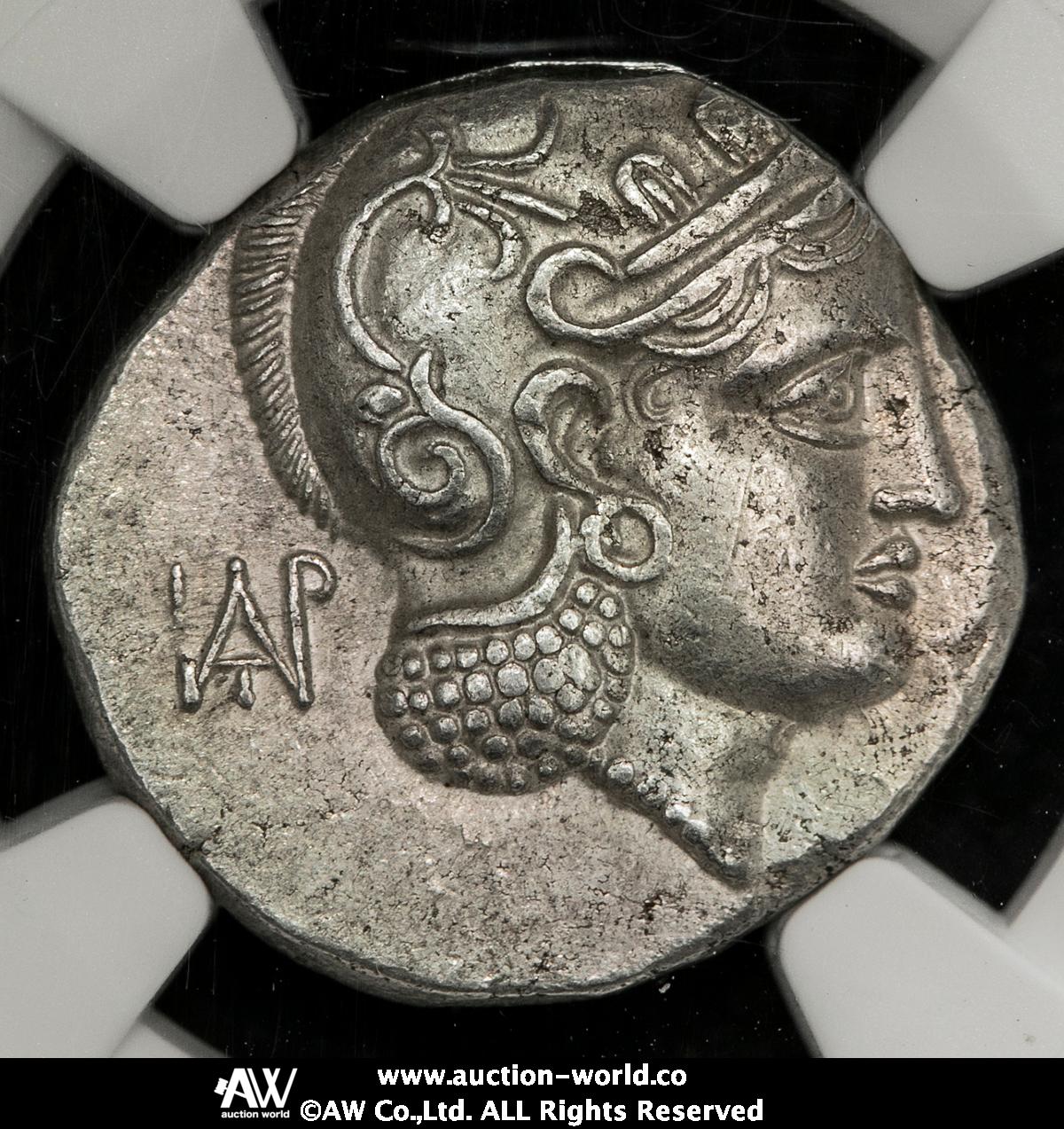 2025，正規品 【☆満点評価☆】 バクトリア ソフィテス 紀元前3世紀 テトラドラクマ銀貨 XF5/