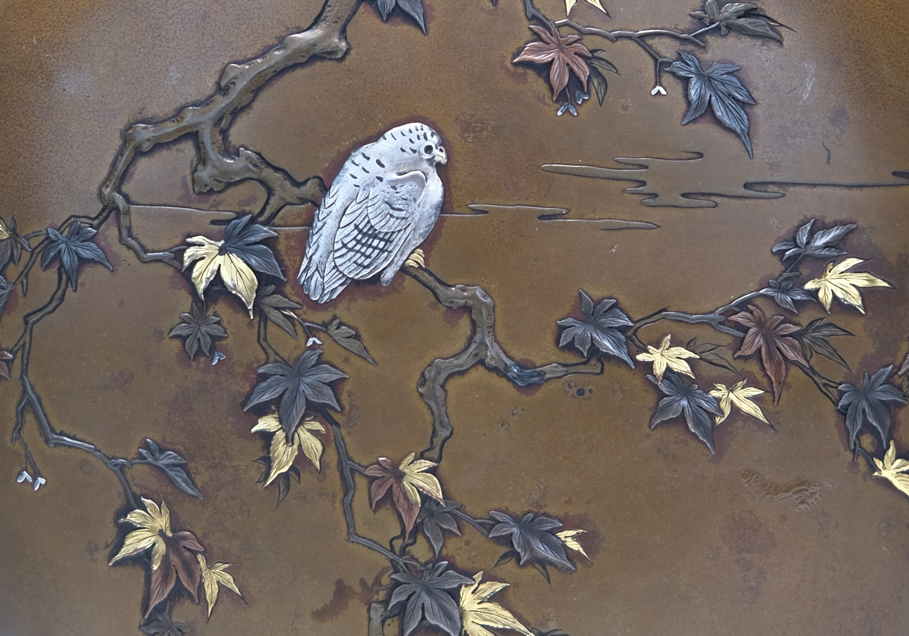 インド　銀象篏　花瓶　草華紋 A blue and white 'phoenix' vase, yuhuchunping, Yuan dynasty