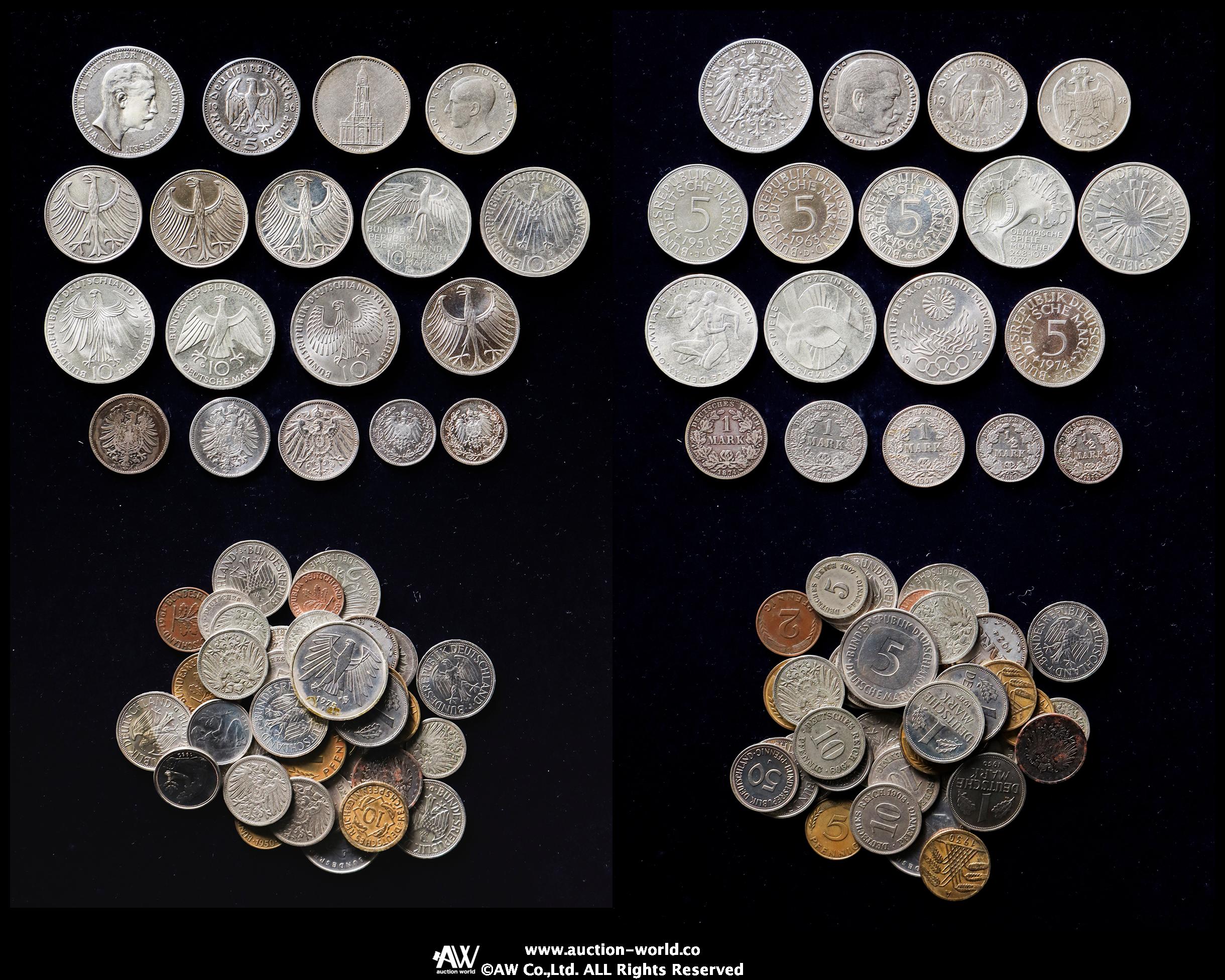 auction,GERMANY ドイツ Lot of Silver&Minor Coins 銀貨・マイナー貨