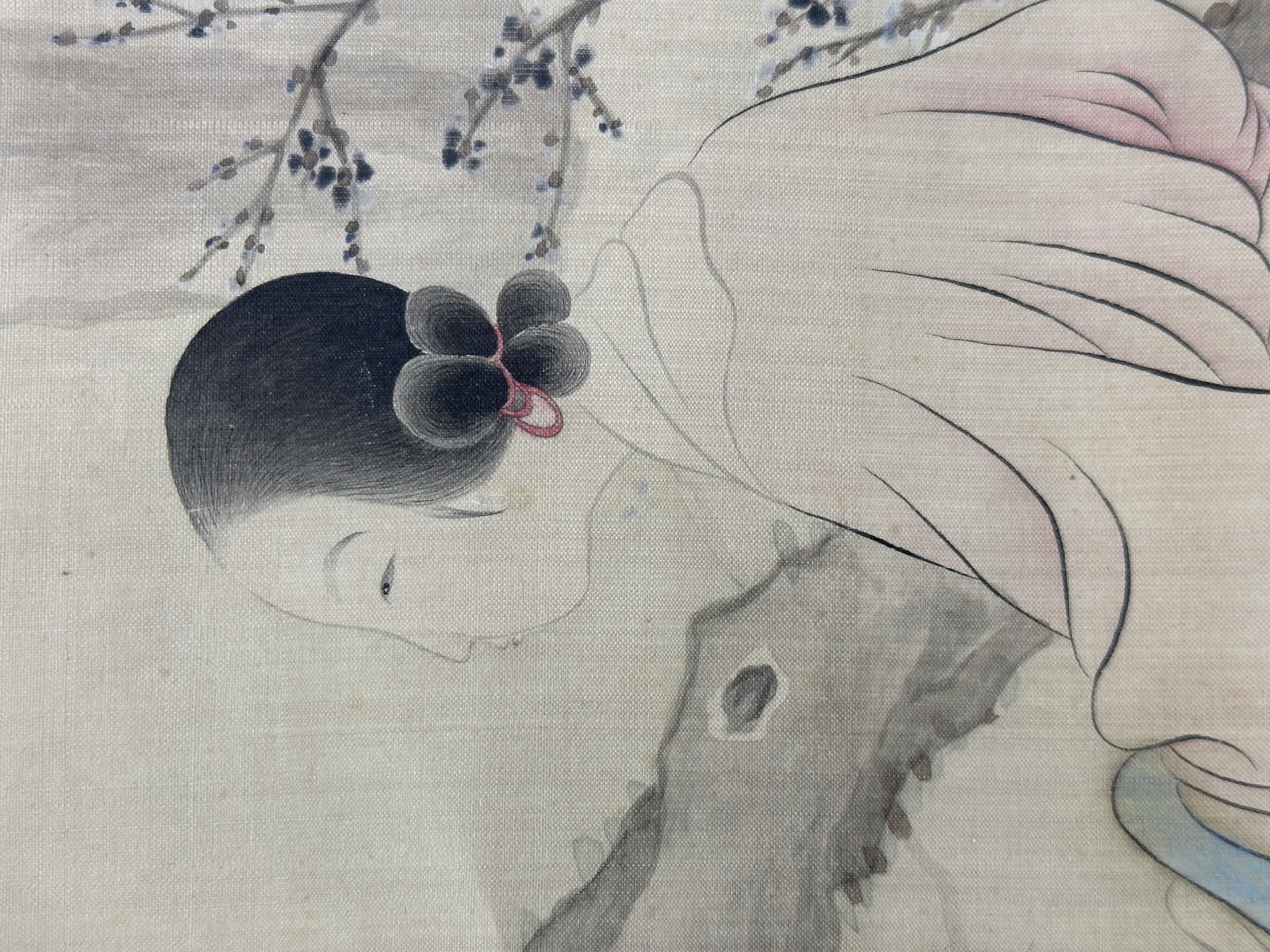 auction,項文彥(清) 仕女97.3×27.5cm 設色絹本立軸返品不可Sold as is No returns 鈐印:「幼平畫印」、「缽池山人」 註:項文彥,字幼平,號蔚如,山陽(今江蘇淮安人)善山水,筆致蒼勁,墨氣淹潤, 近承二王遠參倪黃,俱得神似。 auction,項文彥(清) 仕女97.3×27.5cm 設色絹本立軸返品不可Sold as is No returns 鈐印:「幼平畫印」、「缽池山人」 註:項文彥,字幼平,號蔚如,山陽(今江蘇淮安人)善山水,筆致蒼勁,墨氣淹潤, 近承二王遠參倪黃,俱得神似。