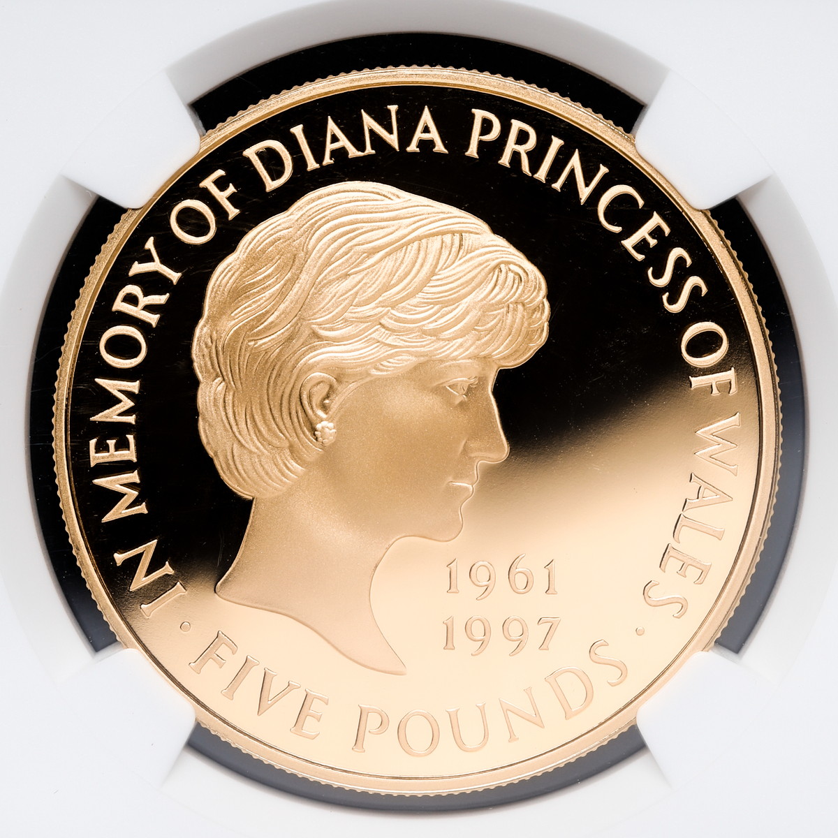 1999年 ダイアナ妃 追悼白銅貨 NGC準最高鑑定 イギリスアンティークコイン