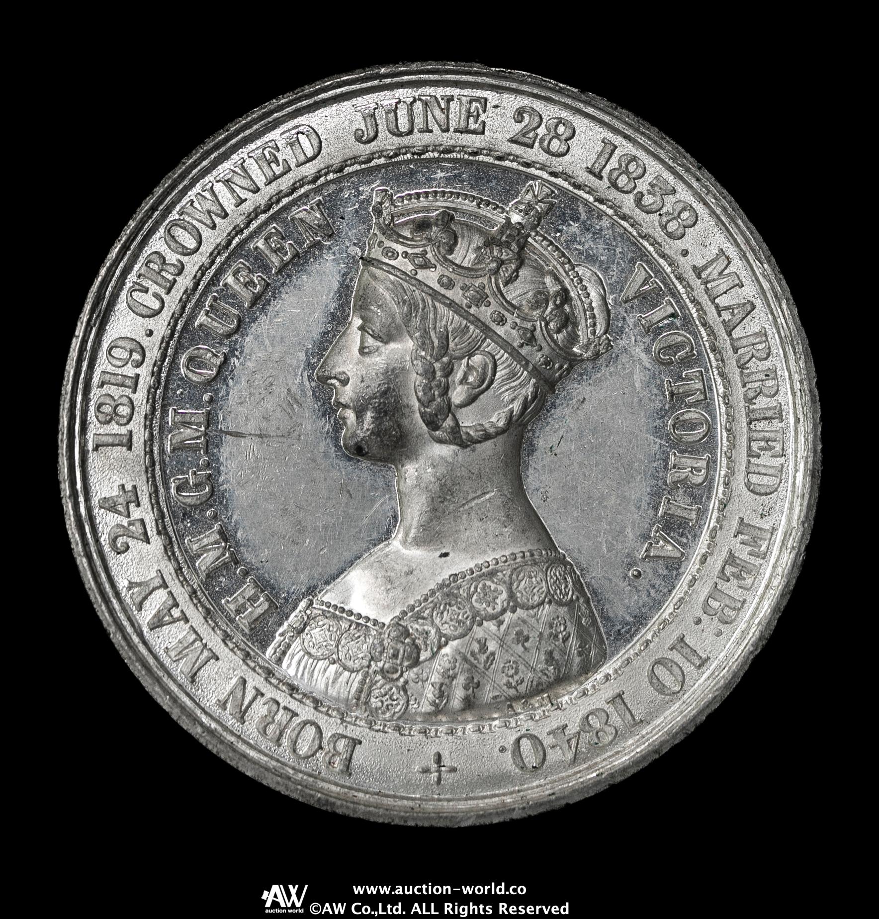 ビクトリア女王銀メダル.1837 .イギリス文化,芸術受賞者.大型 貨幣博物館 | GREAT BRITAIN Victoria ヴィクトリア（1837~1901