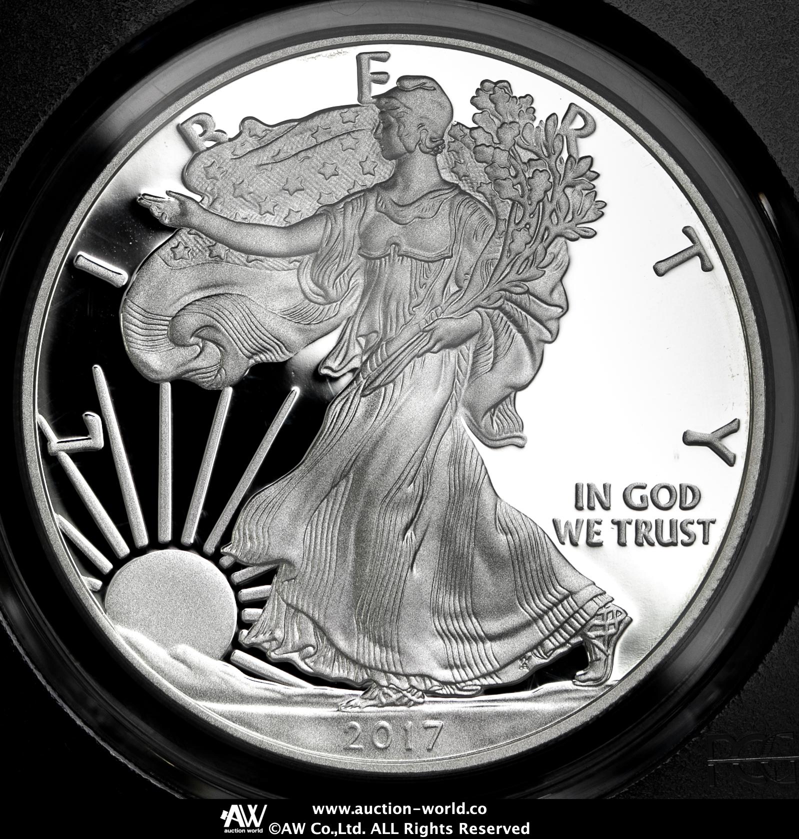 限时竞拍,USA アメリカ合衆国Dollar 2017W Silver Eagle PCGS-PR70