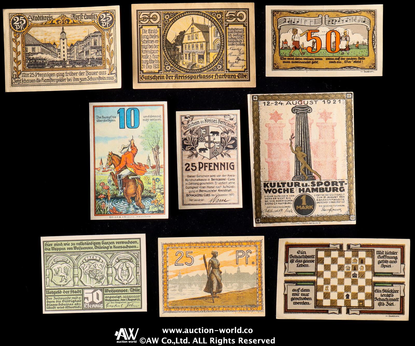 貨幣博物館 | Notgeld ノートゲルト 紙幣約200枚 返品不可 Sold as is