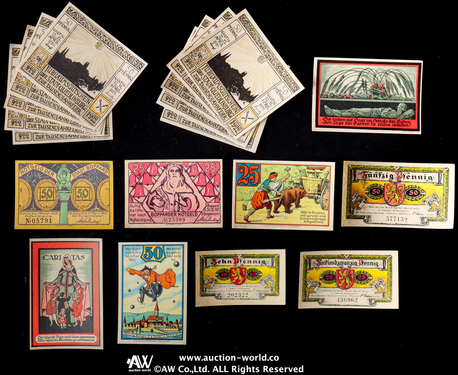 貨幣博物館 | Notgeld ノートゲルト 紙幣約200枚 返品不可 Sold as is