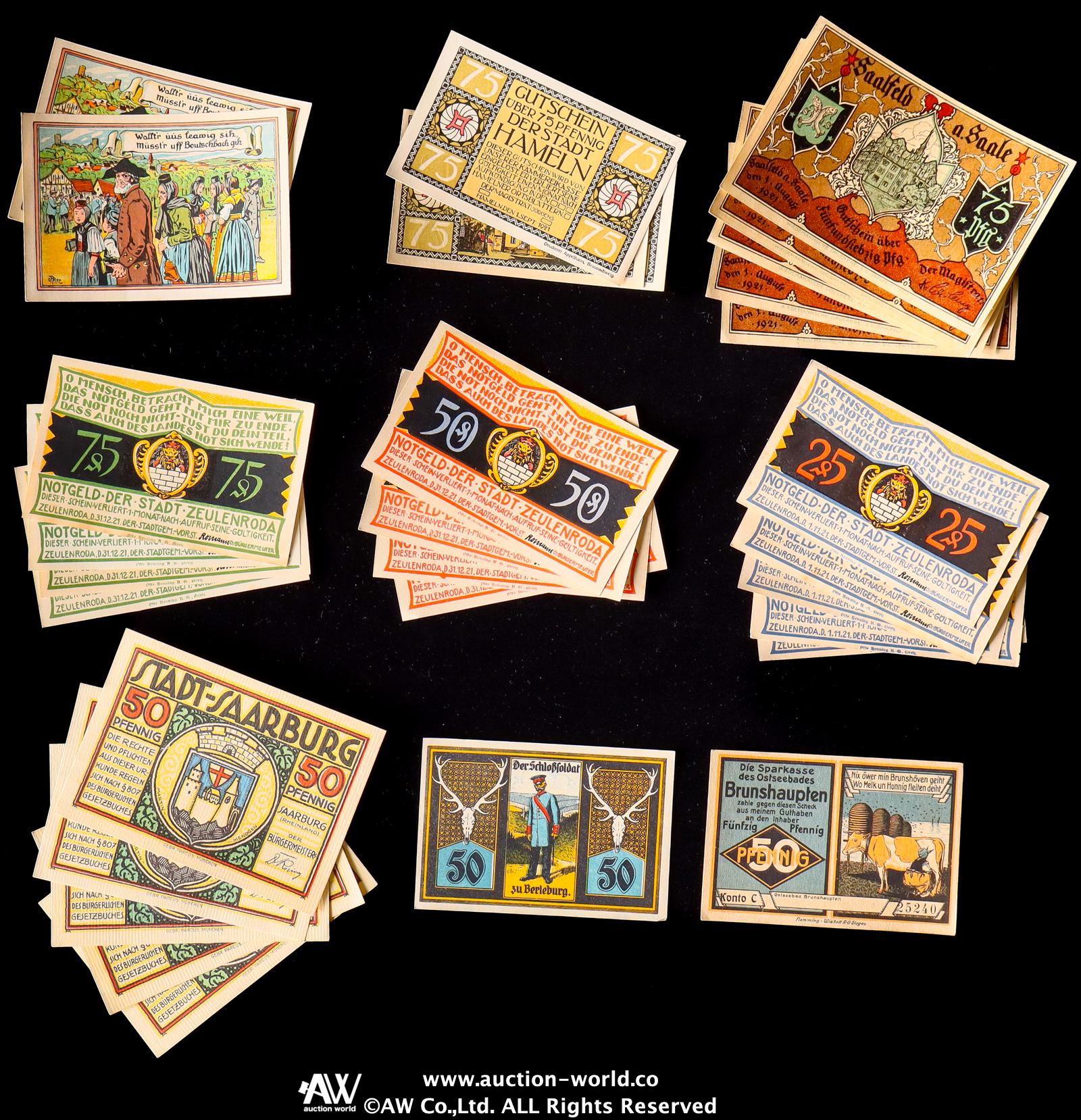 貨幣博物館 | Notgeld ノートゲルト 紙幣約200枚 返品不可 Sold as is