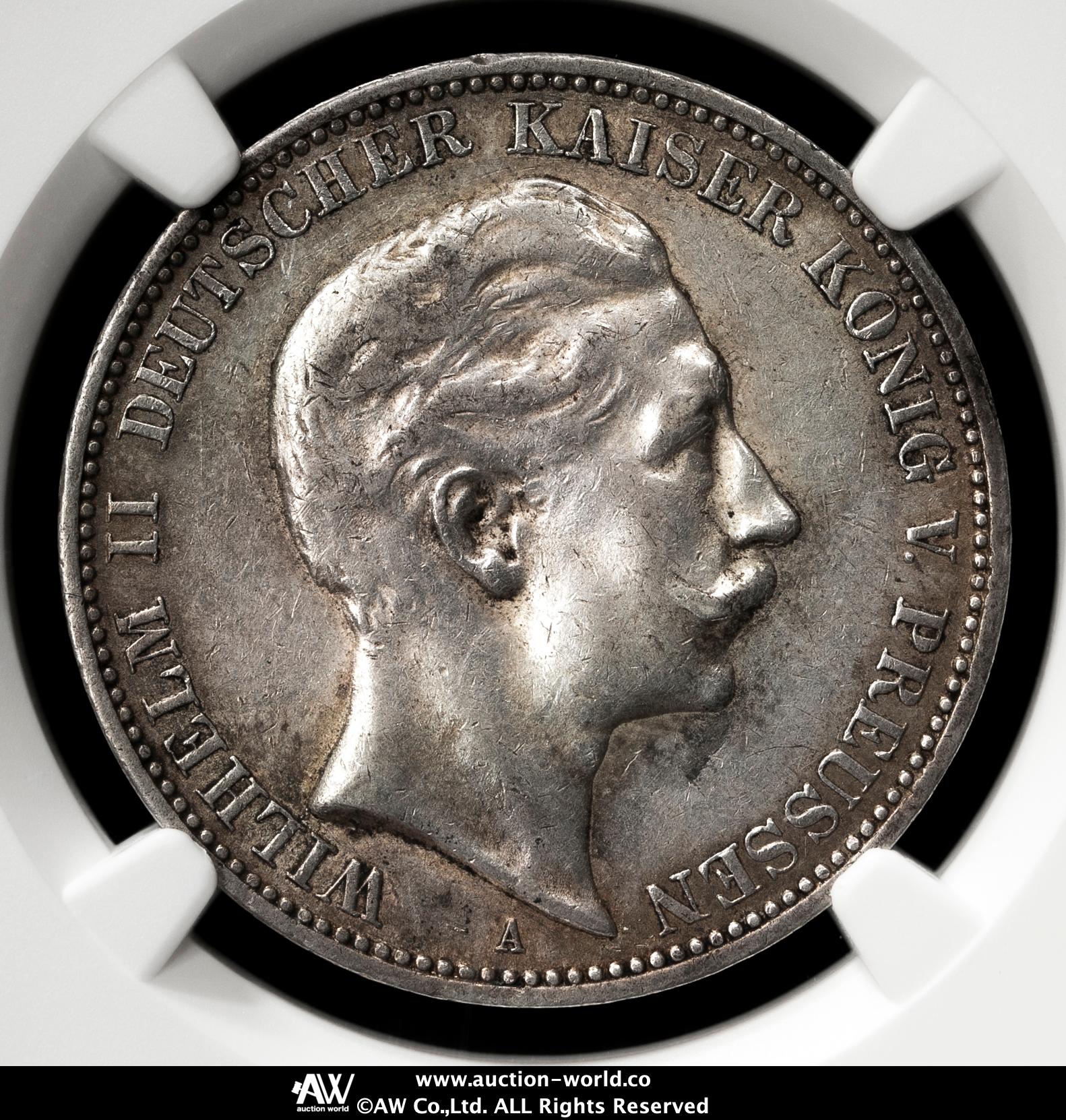 貨幣博物館 | GERMANY Prussia プロイセン 3Mark 1912A ヴィルヘルム2世