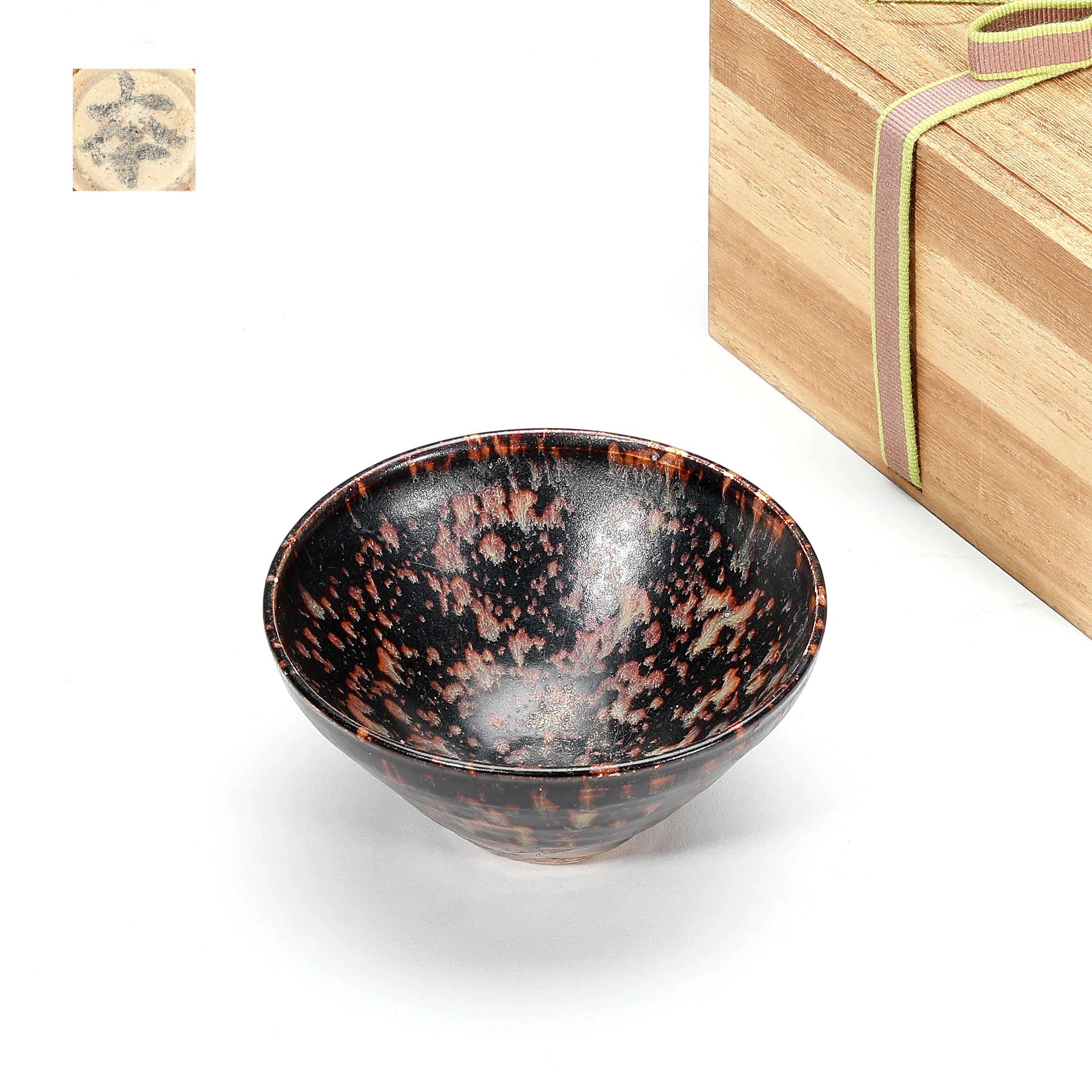宋吉州窯手彫り絵画虎柄笠椀  景徳鎮 陶磁器 装飾品 現代工芸品 美術品 置物 宋吉州窑老虎纹斗笠碗，古韵今风，收藏佳品？🐾-仿古瓷器-淘宝好物网