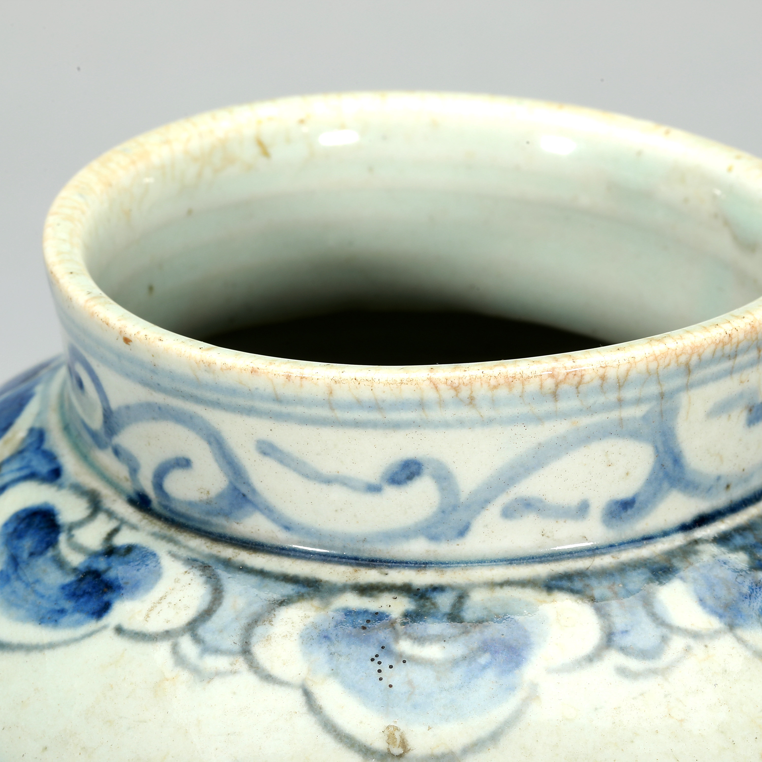 貨幣博物館 | 李朝 染付龍紋壺 H:21 W:15 返品不可 Sold as is No returns