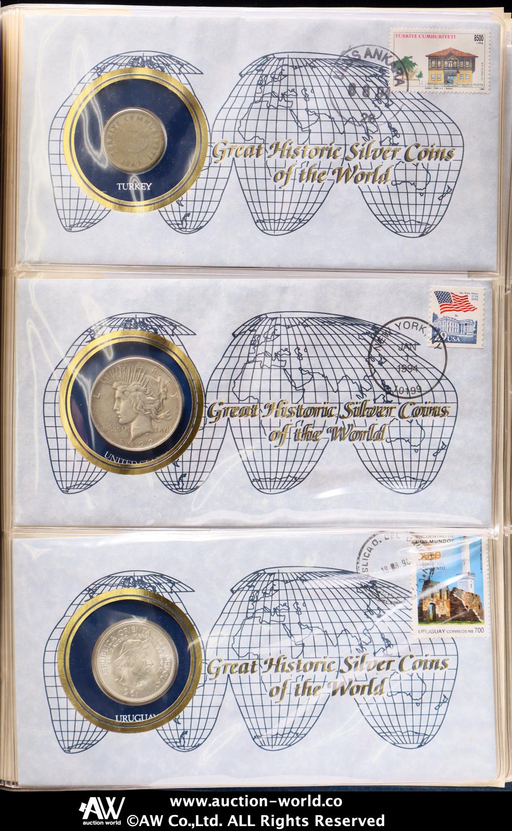 旧貨幣・金貨・銀貨コレクション 貨幣博物館 | 世界の大型銀貨コレクション2冊 国内送料別途1000円 返品